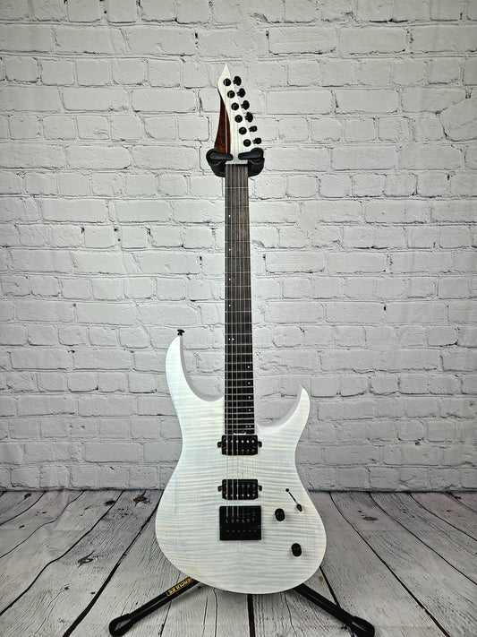 Balaguer Standard Diablo Electric Guitar Trans White Evertune