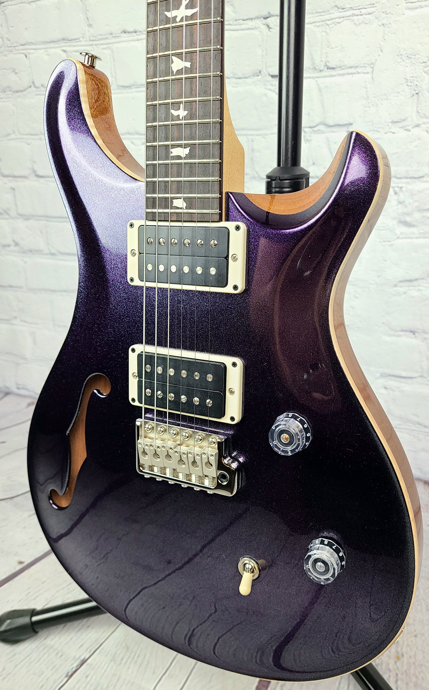 Paul Reed Smith PRS CE24 Semi-Hollow Grape Metallic Electric Guitar Custom Color