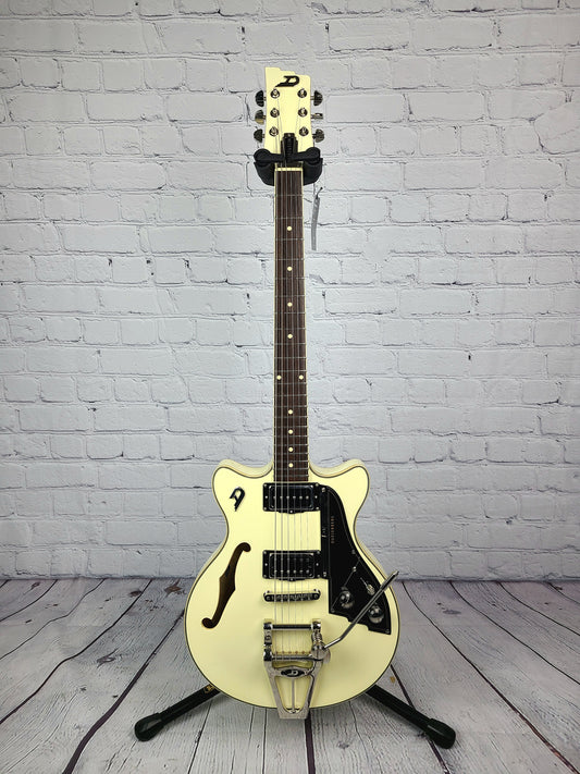 Duesenberg Guitars Fullerton TV Semi-Hollow Electric Guitar Vintage White