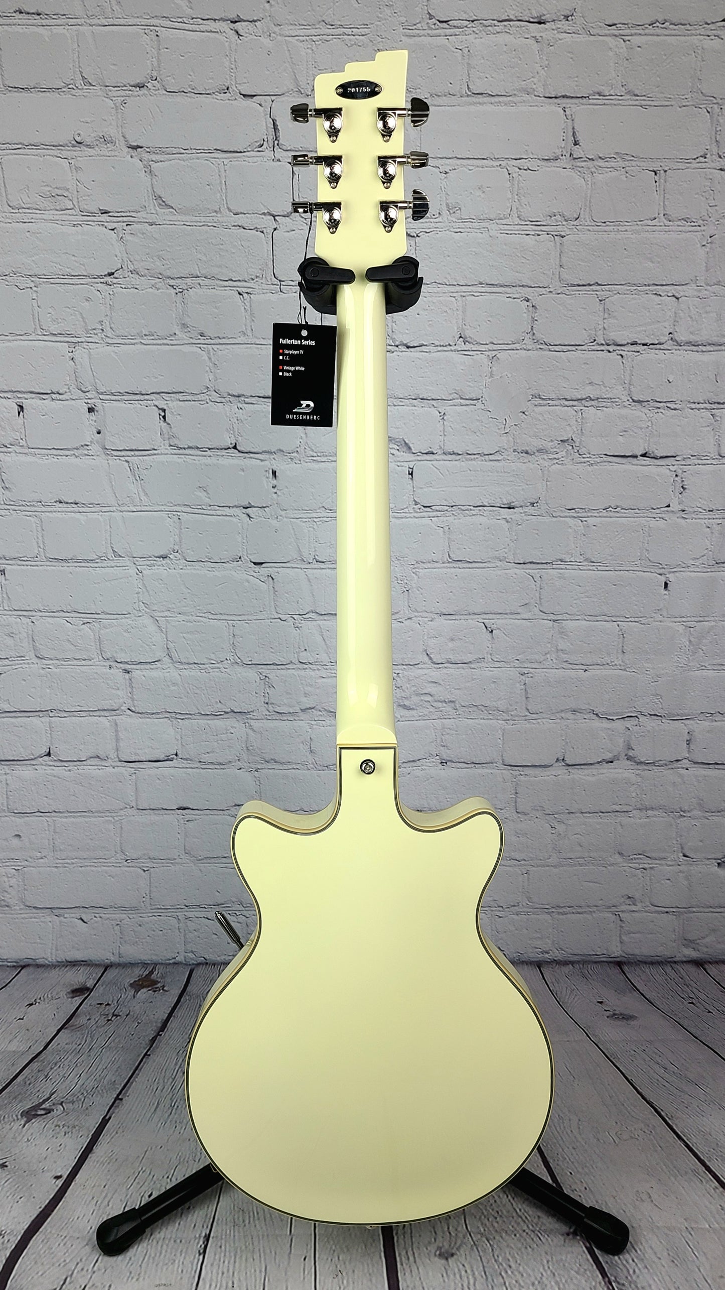 Duesenberg Guitars Fullerton TV Semi-Hollow Electric Guitar Vintage White
