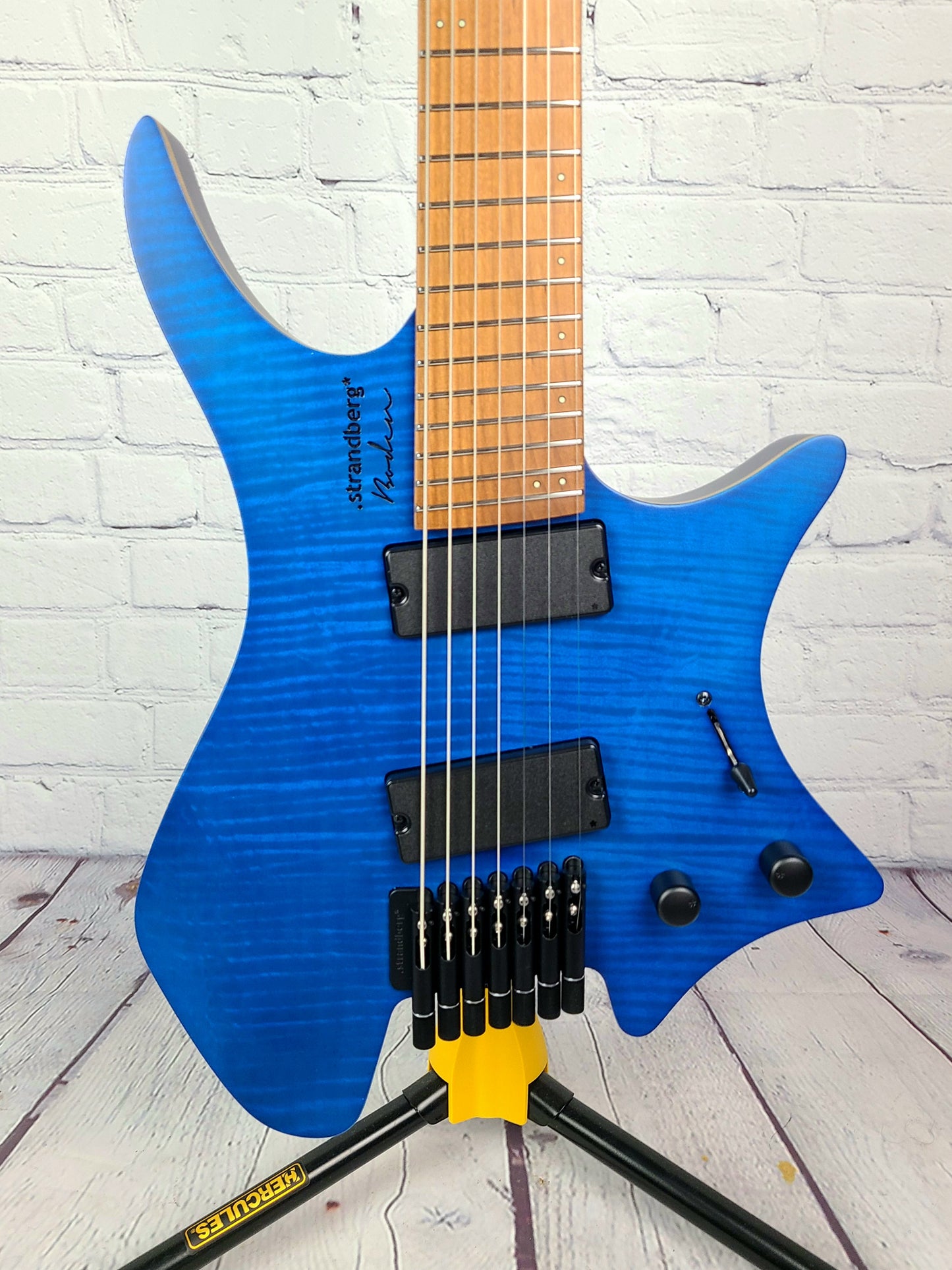 Strandberg Boden Standard 7 String Flame Maple Trans Blue Electric Guitar