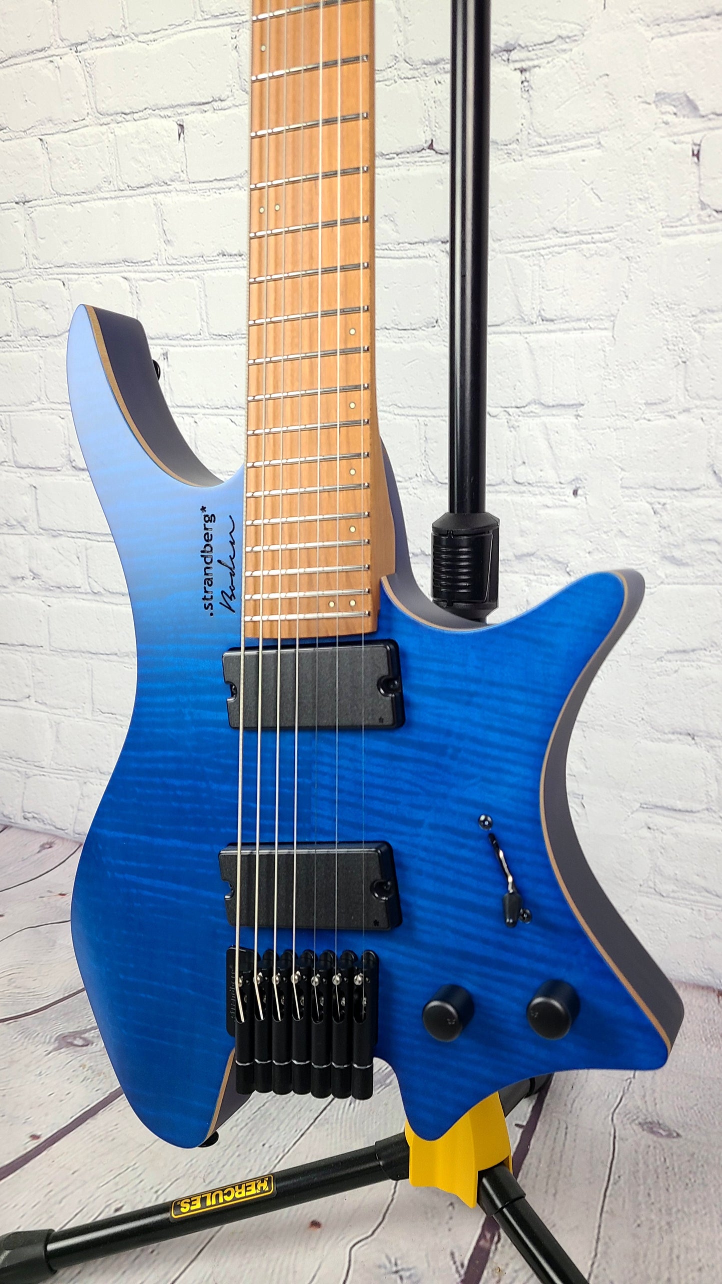 Strandberg Boden Standard 7 String Flame Maple Trans Blue Electric Guitar