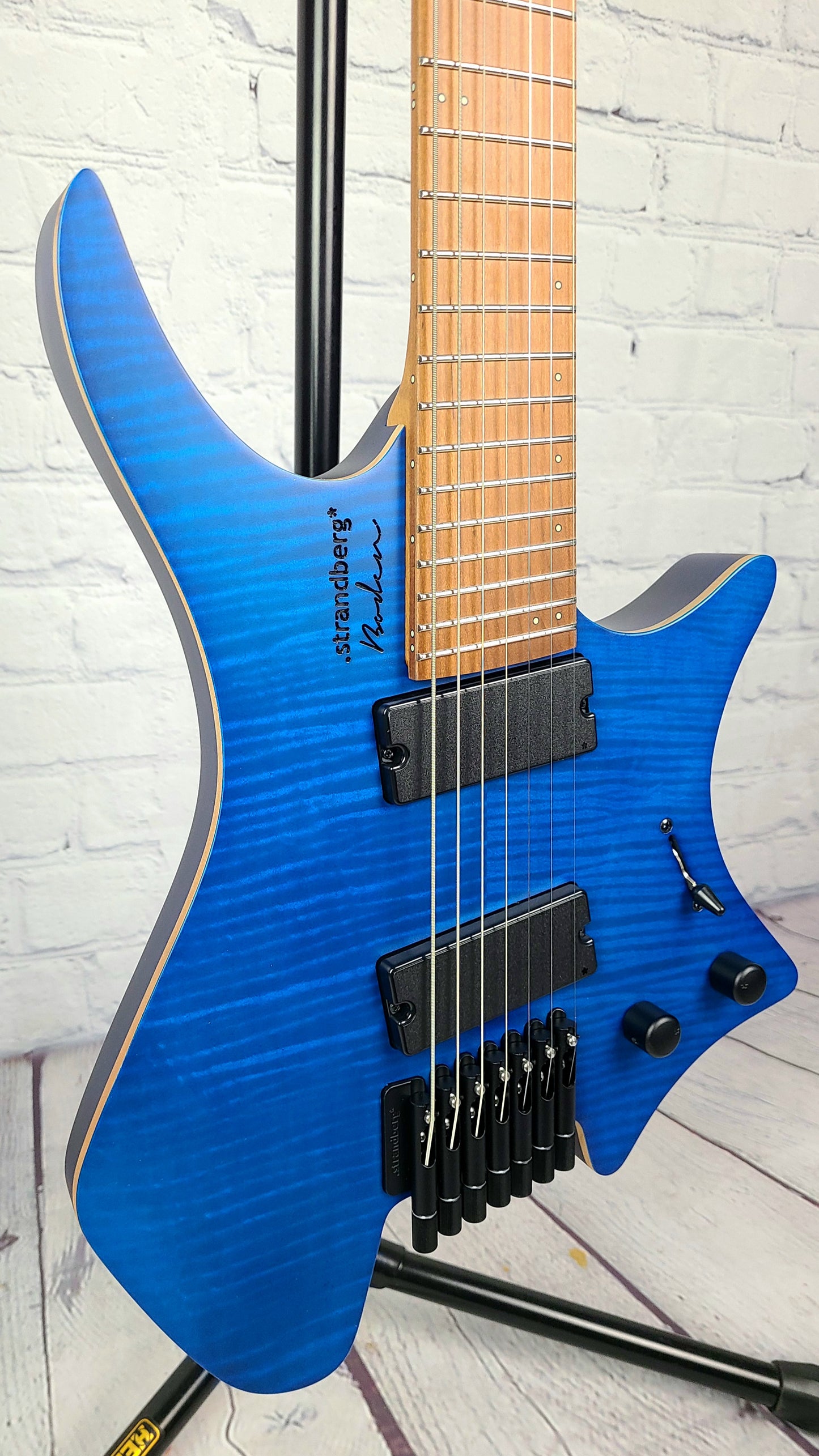 Strandberg Boden Standard 7 String Flame Maple Trans Blue Electric Guitar