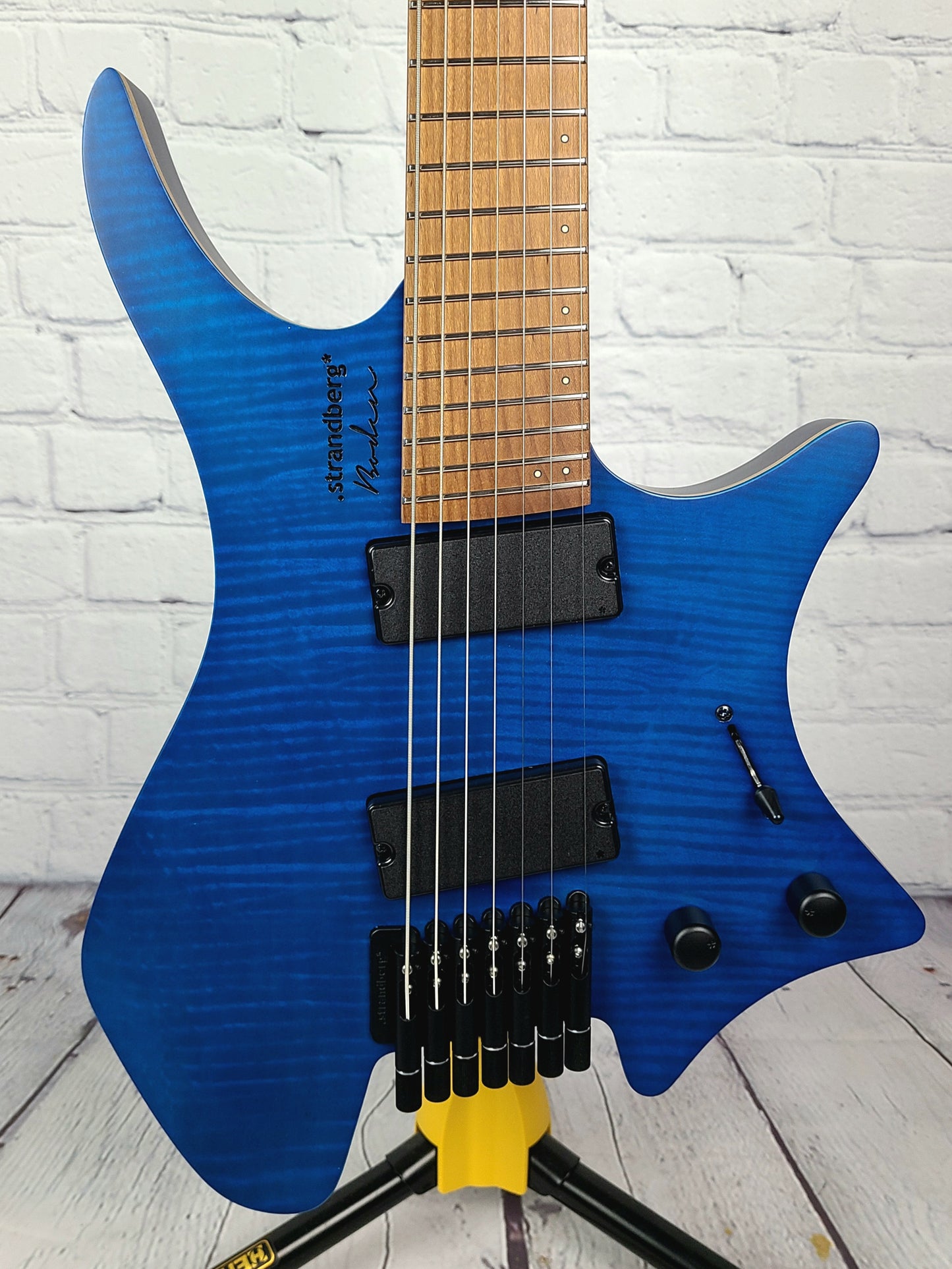 Strandberg Boden Standard 7 String Flame Maple Trans Blue Electric Guitar