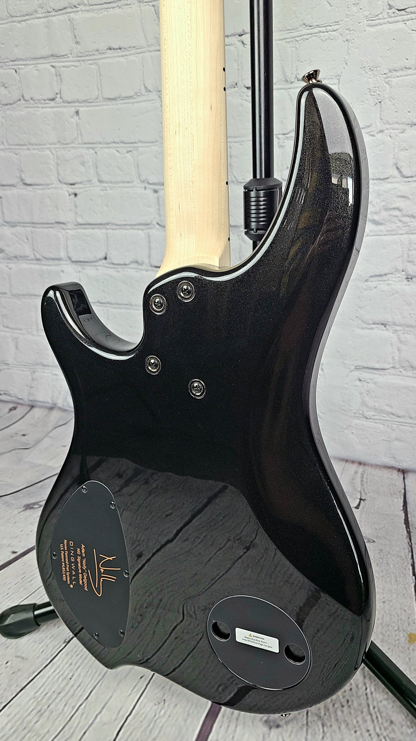 Dingwall NG3 4 String Nolly Bass Guitar Matte Black Maple
