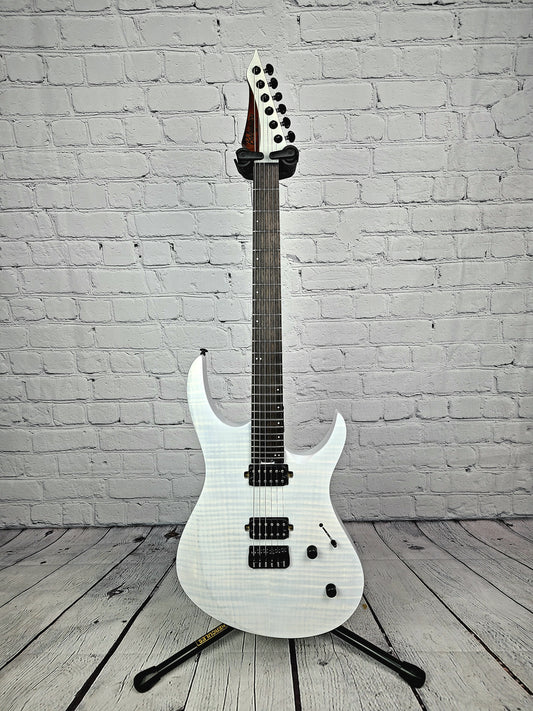 Balaguer Standard Diablo Electric Guitar Trans White Hipshot