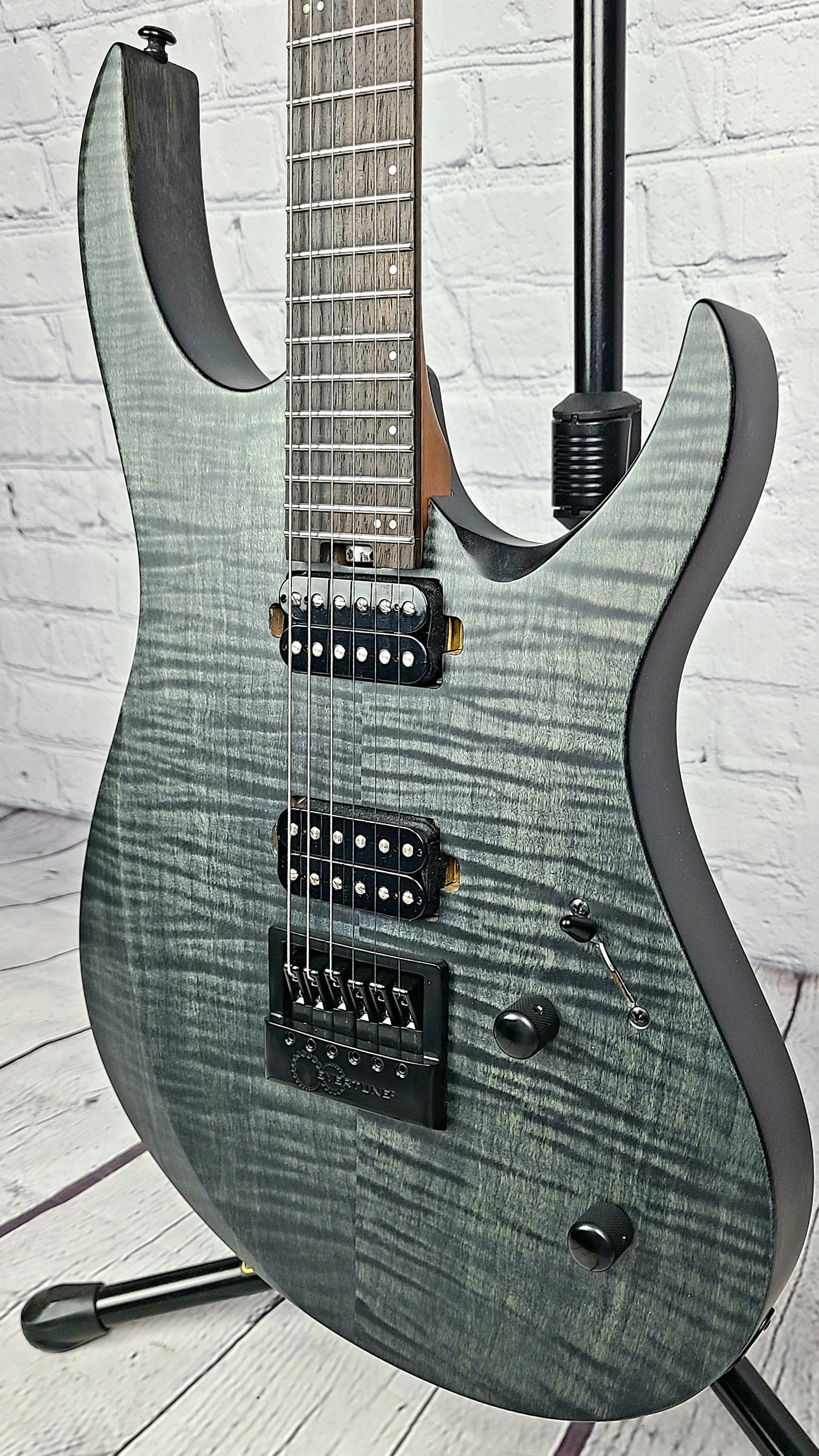 Balaguer Standard Diablo Electric Guitar Trans Black Evertune
