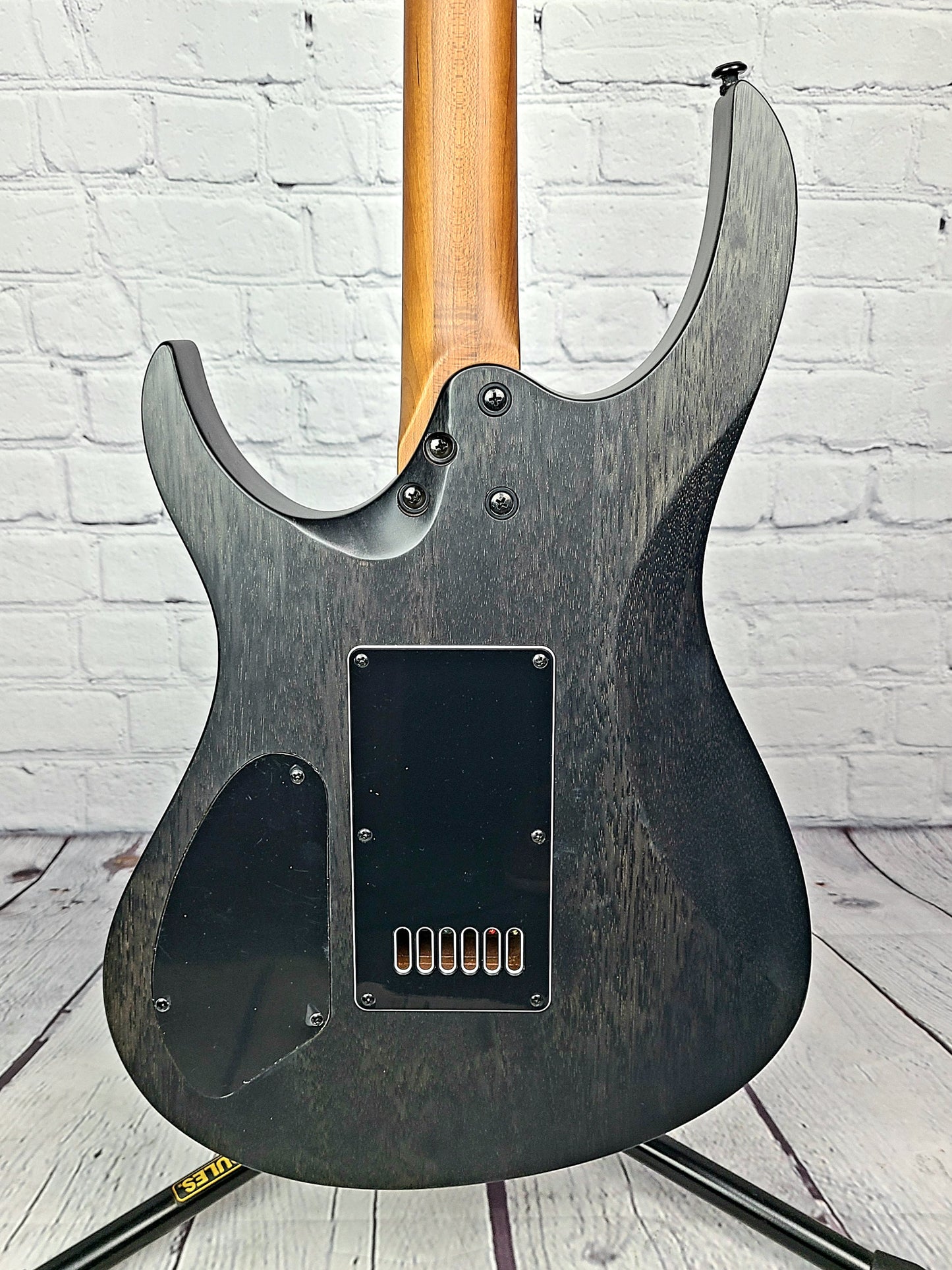 Balaguer Standard Diablo Electric Guitar Trans Black Evertune