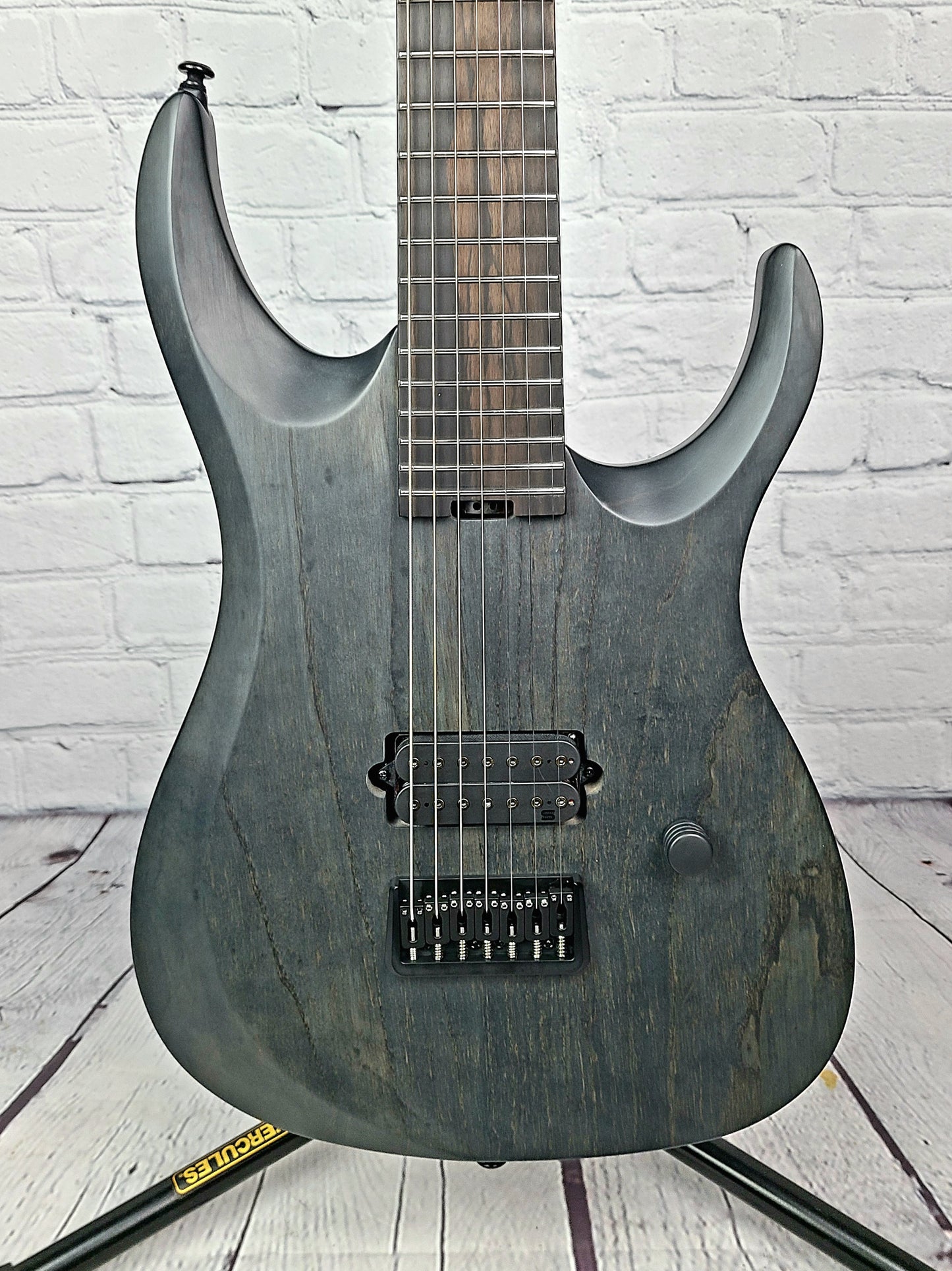 Ormsby Guitars Artist Series 7 String Dino Cazares DC GTR 26.5" Baritone Electric Guitar Max Blak
