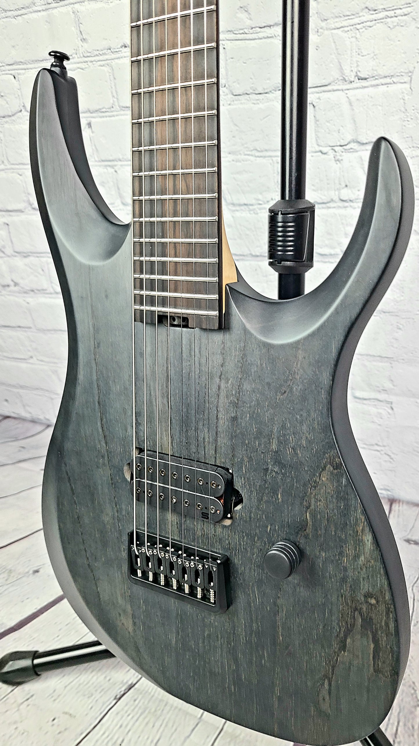 Ormsby Guitars Artist Series 7 String Dino Cazares DC GTR 26.5" Baritone Electric Guitar Max Blak