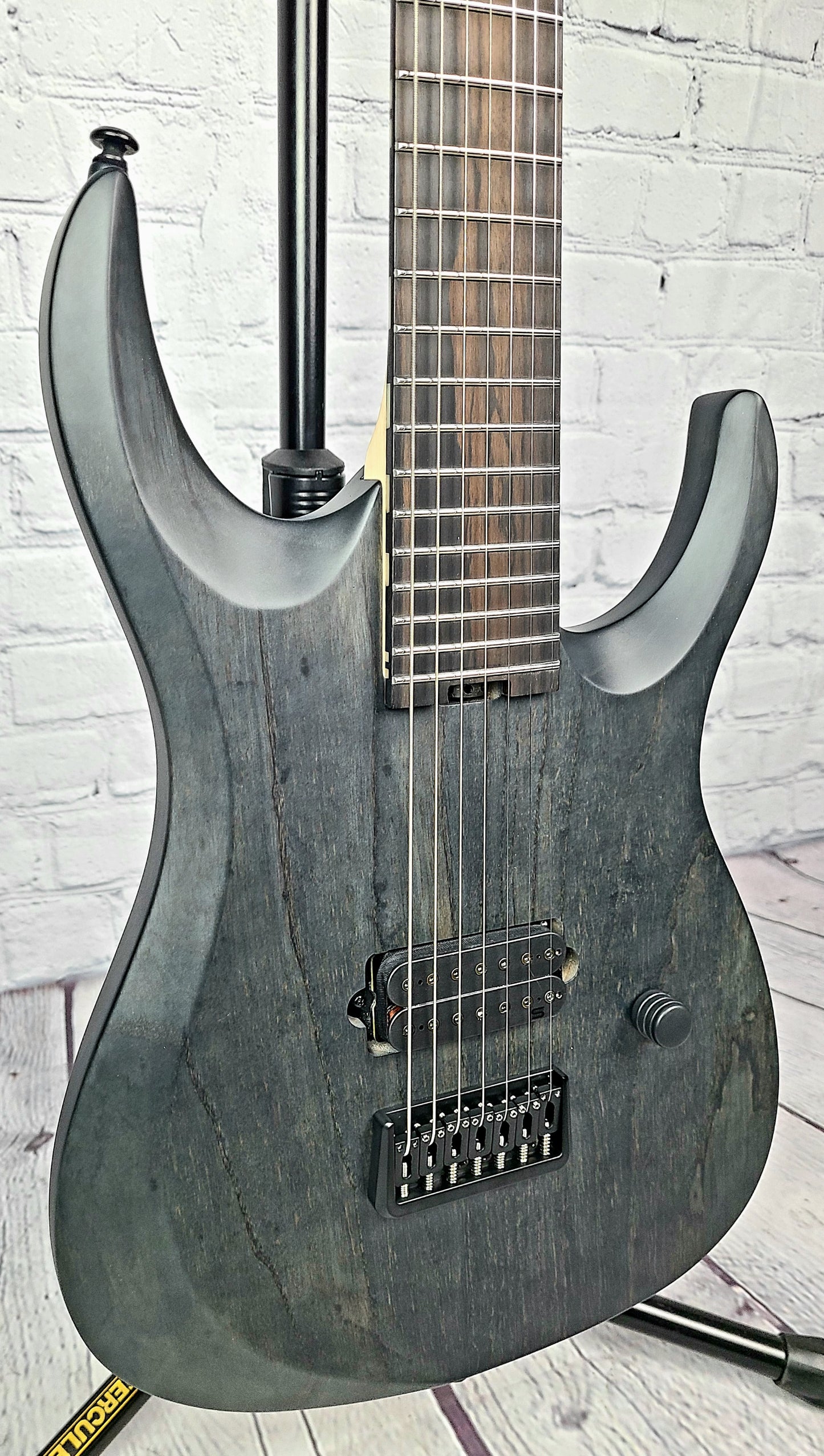 Ormsby Guitars Artist Series 7 String Dino Cazares DC GTR 26.5" Baritone Electric Guitar Max Blak