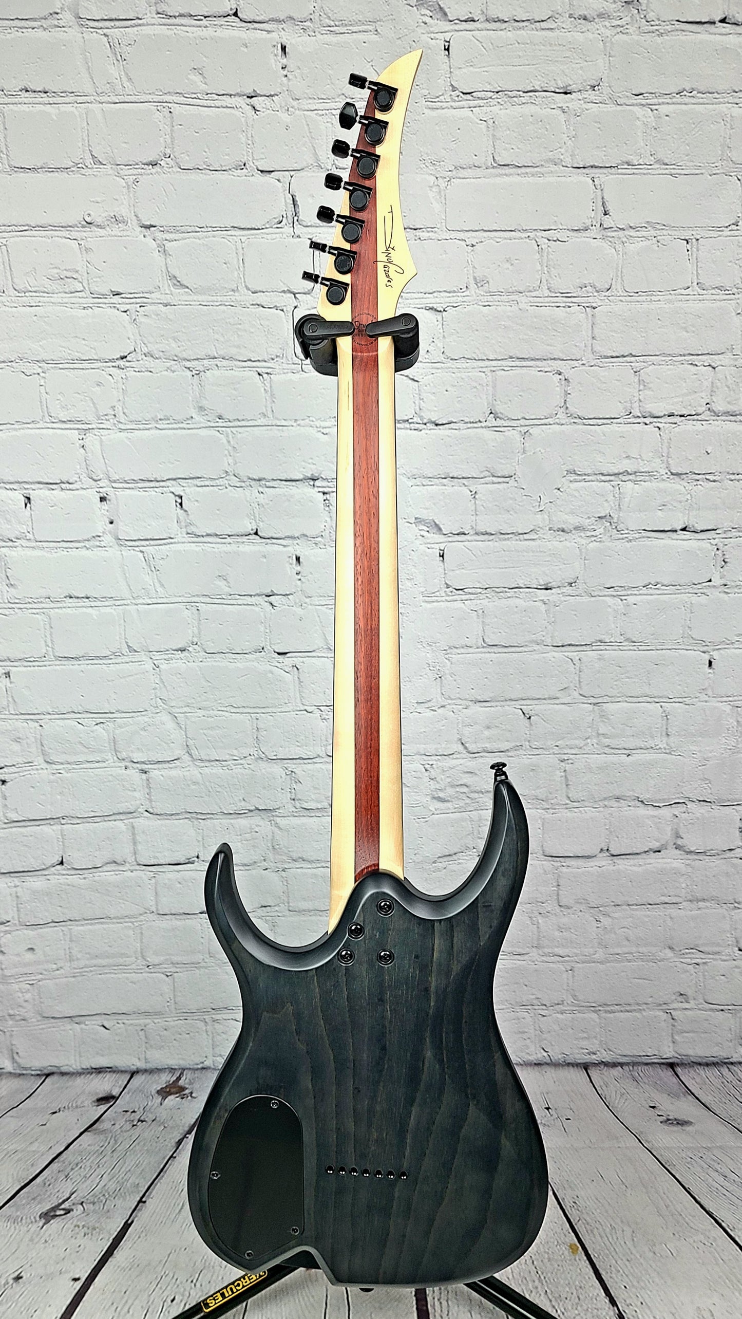 Ormsby Guitars Artist Series 7 String Dino Cazares DC GTR 26.5" Baritone Electric Guitar Max Blak