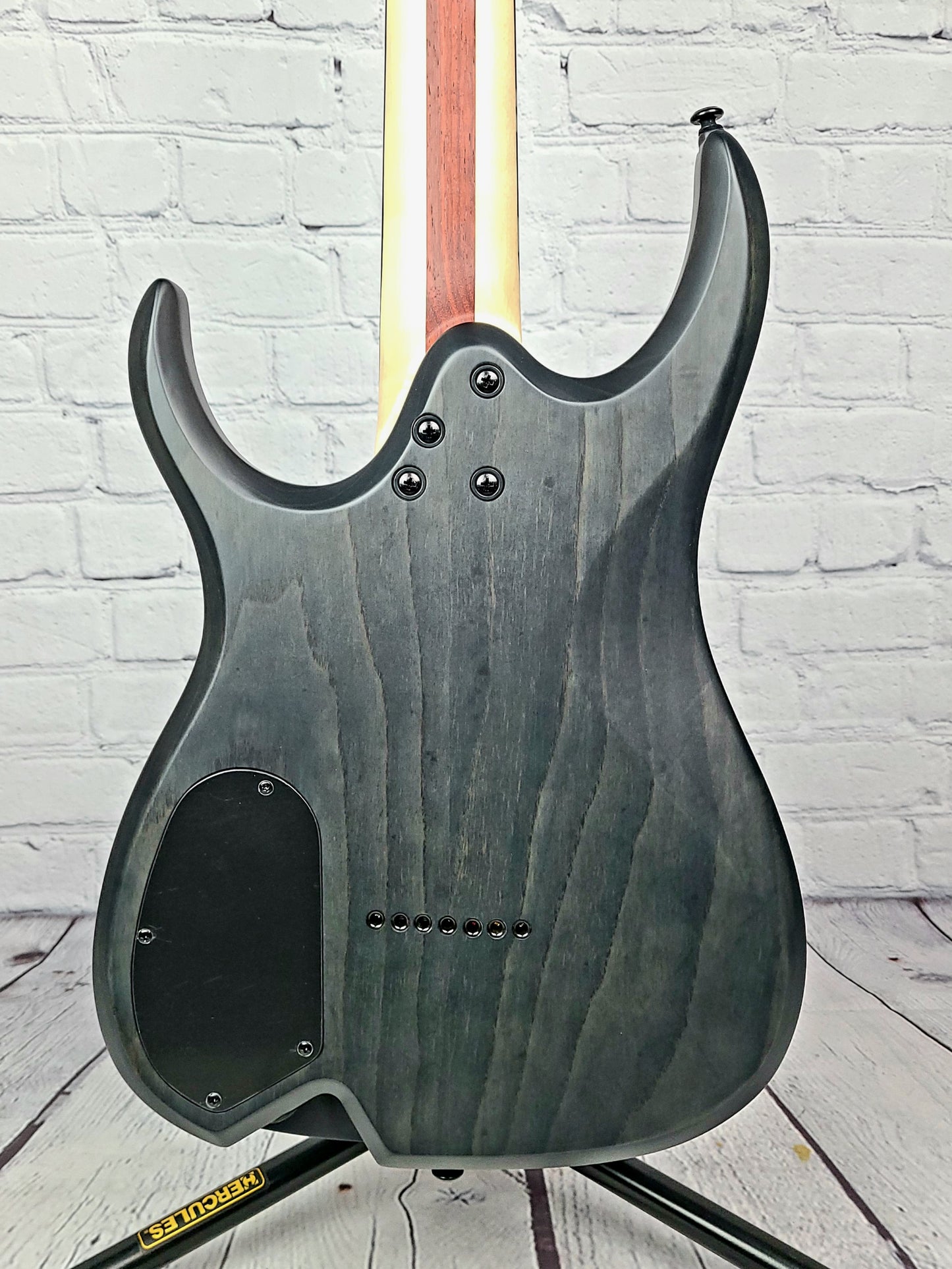 Ormsby Guitars Artist Series 7 String Dino Cazares DC GTR 26.5" Baritone Electric Guitar Max Blak