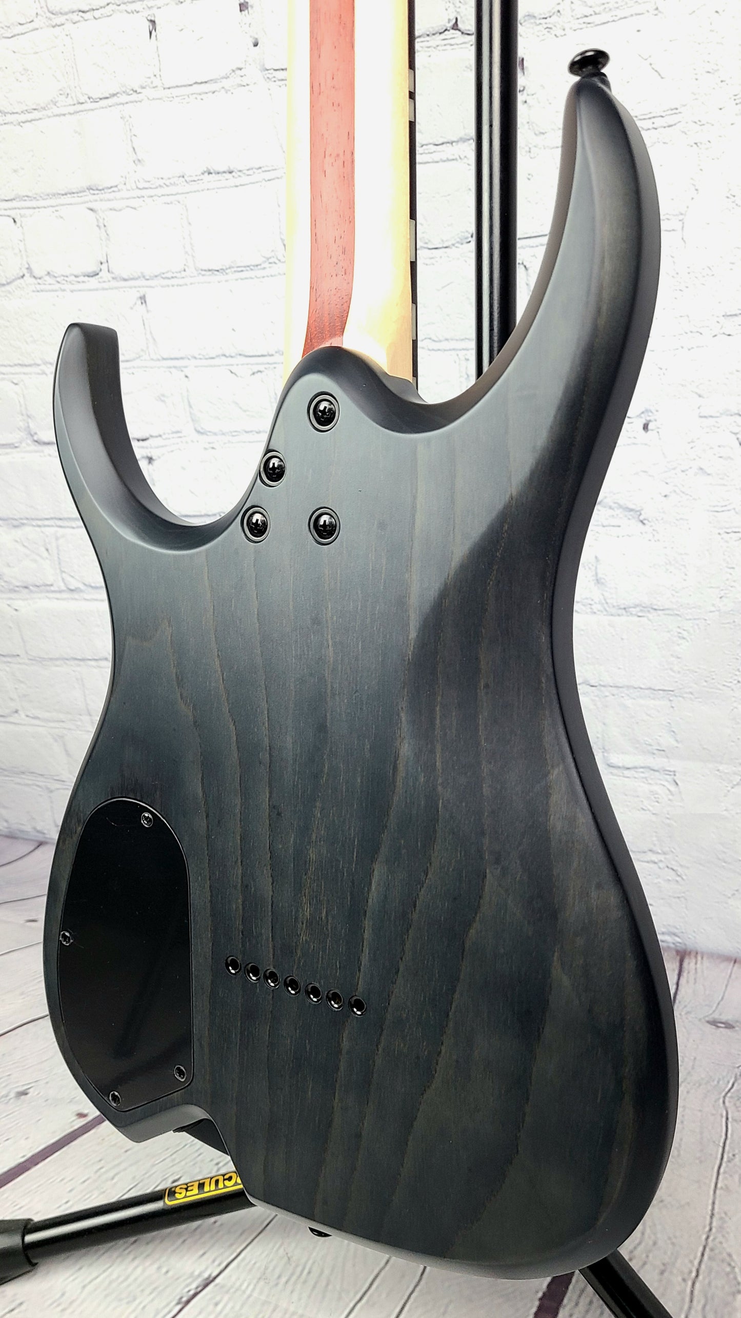 Ormsby Guitars Artist Series 7 String Dino Cazares DC GTR 26.5" Baritone Electric Guitar Max Blak