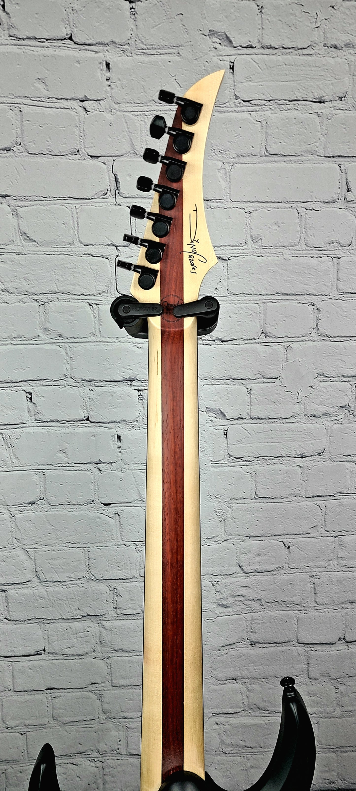 Ormsby Guitars Artist Series 7 String Dino Cazares DC GTR 26.5" Baritone Electric Guitar Max Blak
