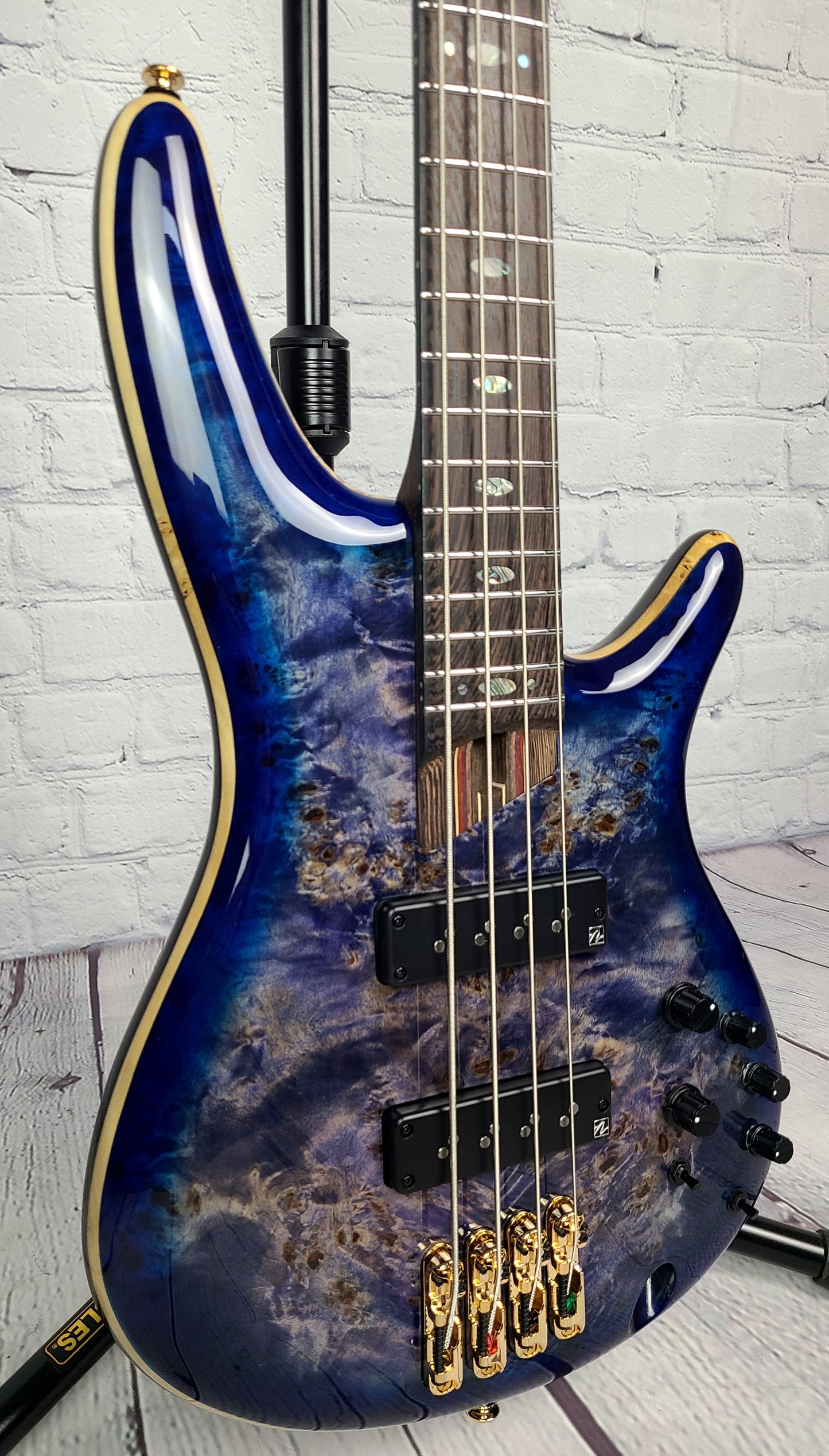 Ibanez Premium SR2600 CCB Electric Bass Guitar Cerulean Blue Burst