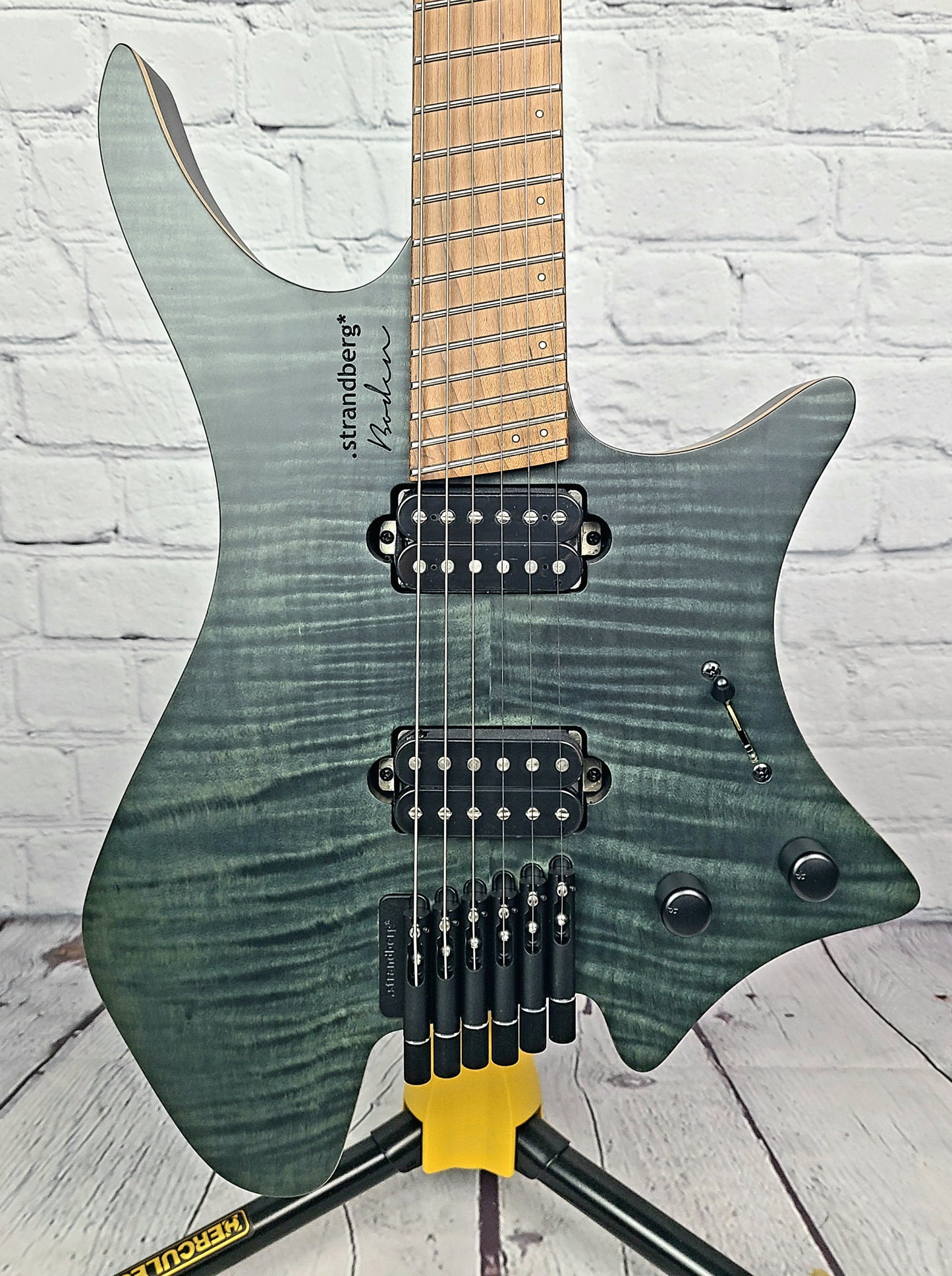 Strandberg Boden Standard 6 String Flame Top Trans Black