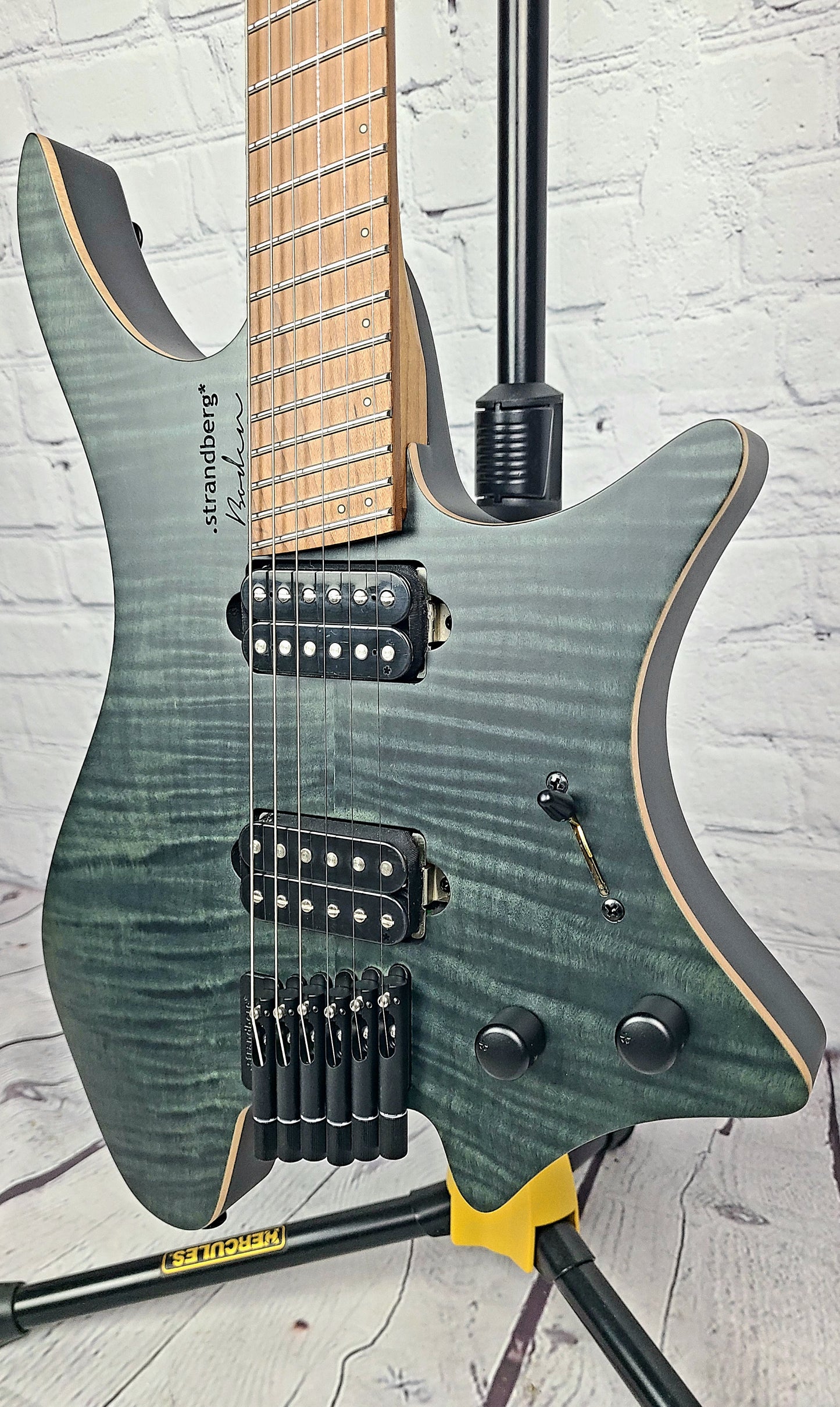 Strandberg Boden Standard 6 String Flame Top Trans Black