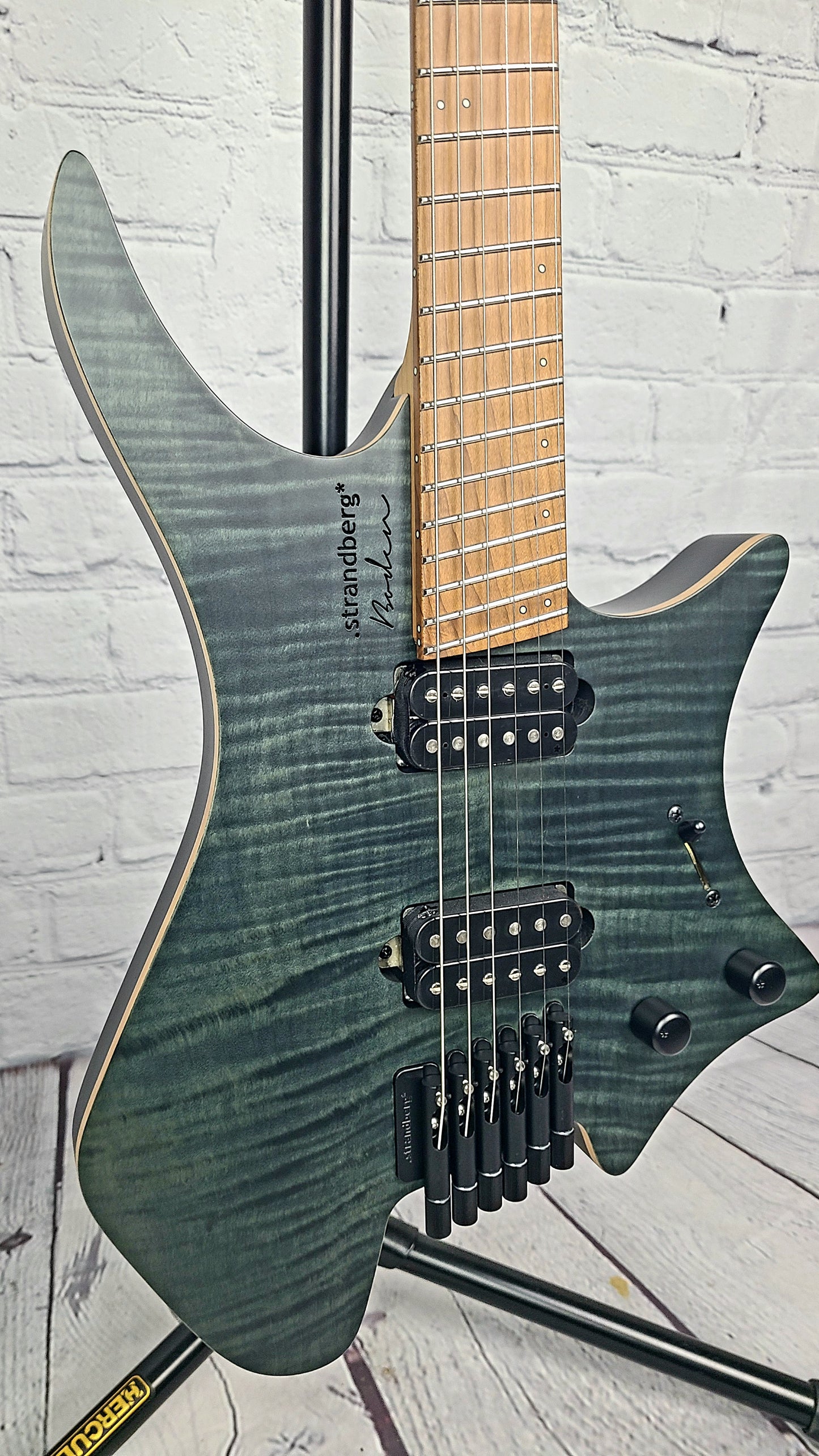 Strandberg Boden Standard 6 String Flame Top Trans Black