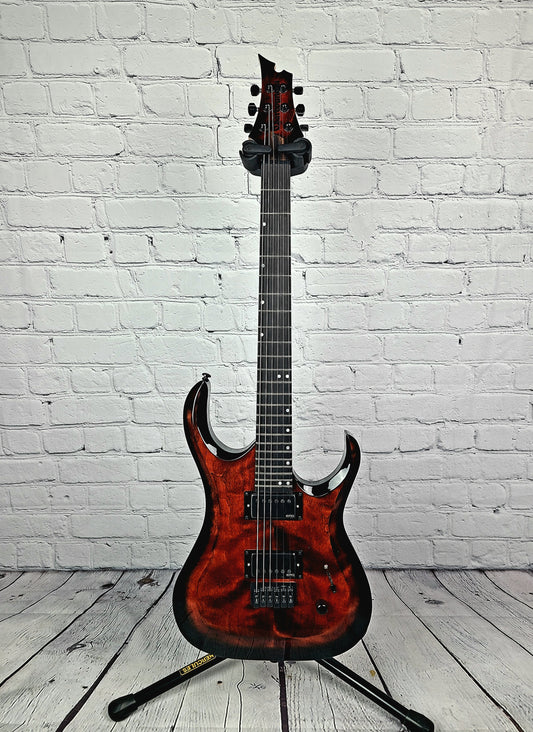 Charbonneau Guitars Scimtar 6S Deluxe String Volcano Burst Electric Guitar Made in Canada