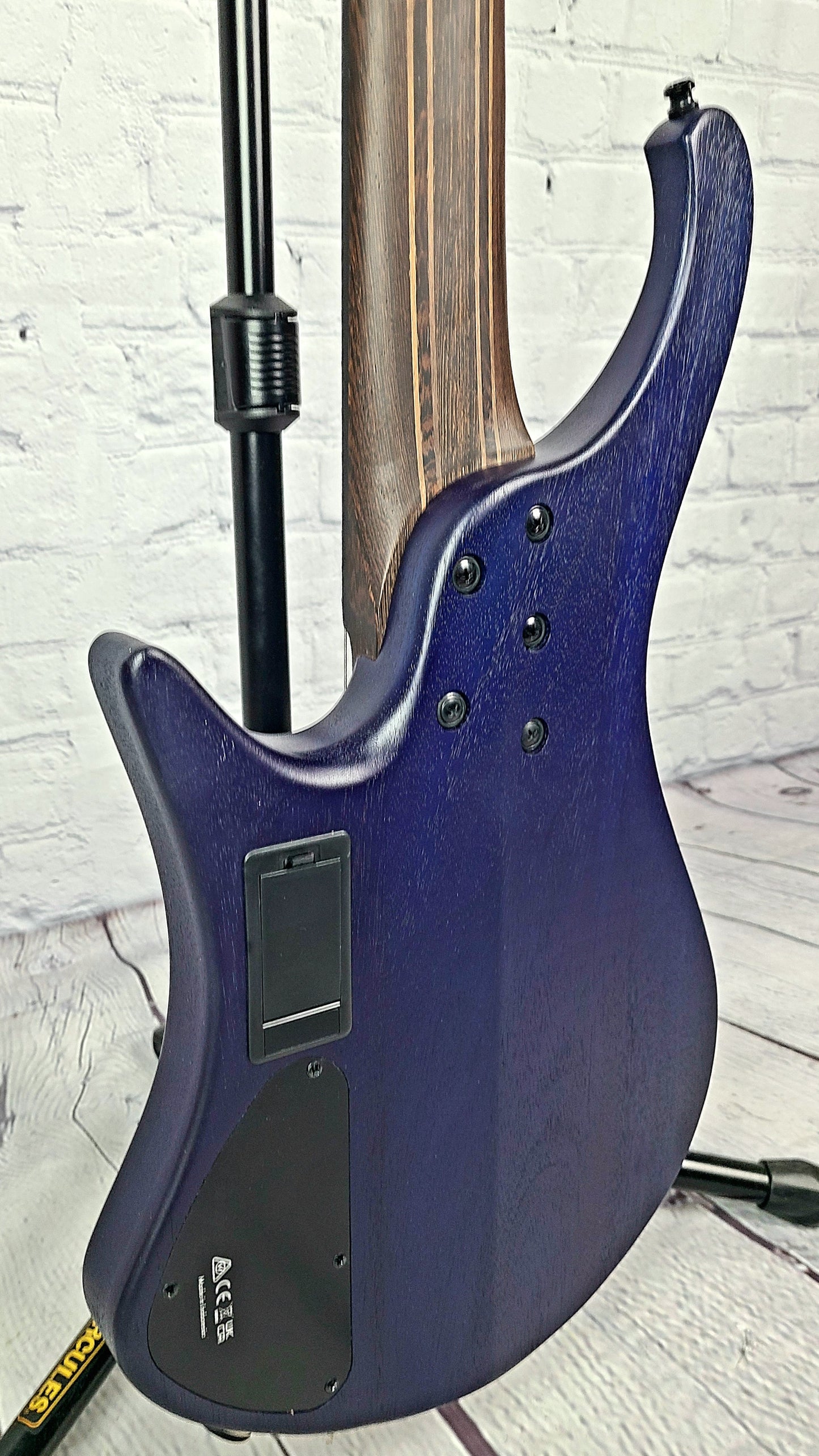 Ibanez EHB1505MS PLF Bass Guitar Headless Multicscale Pacific Blue Burst Flat