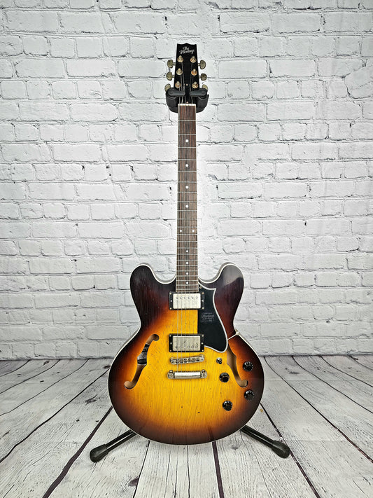 Heritage Guitars H-535 Artisan Aged Sunburst Semi-Hollow Electric Guitar