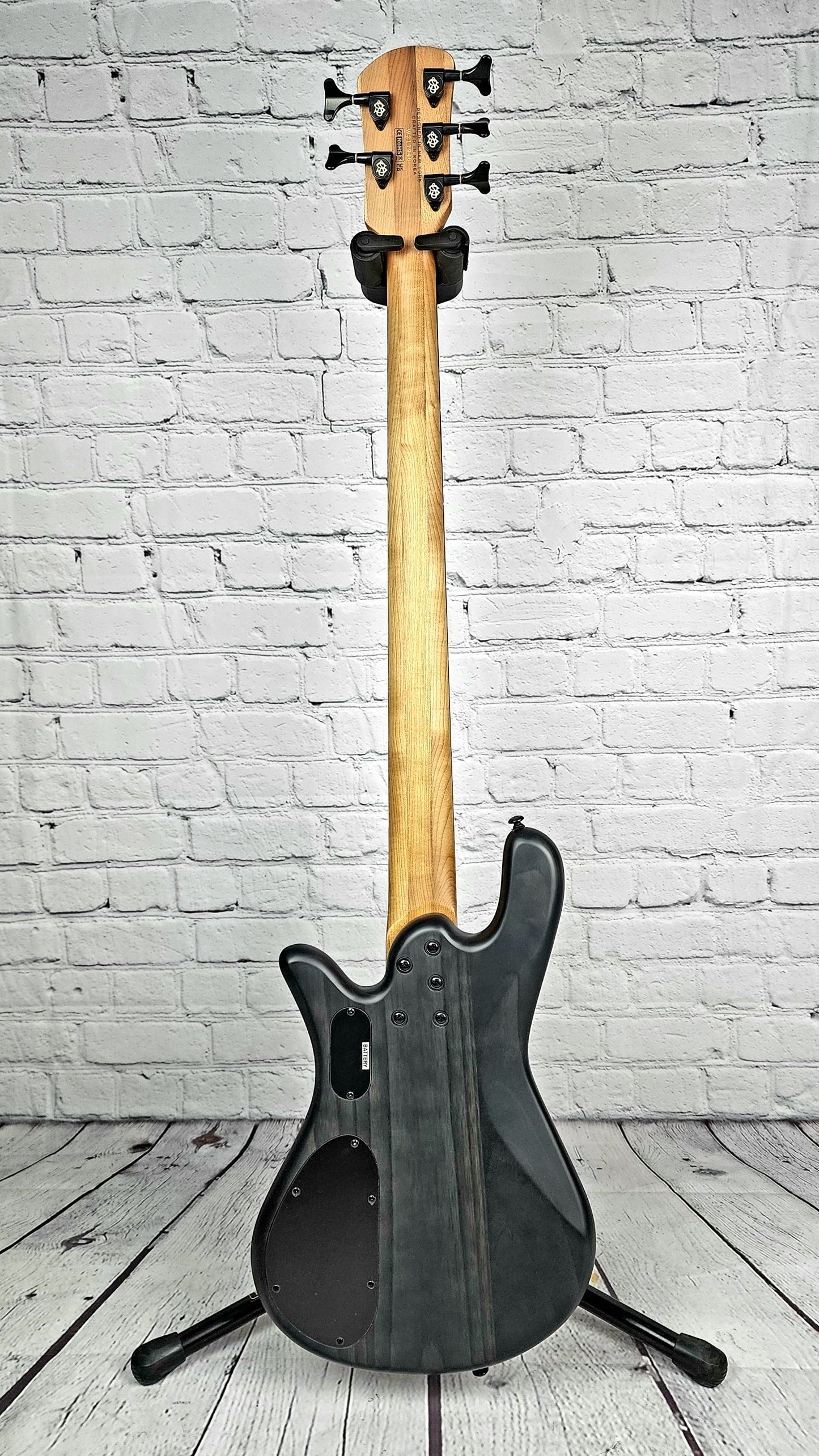 Spector NS Pulse II 5 String Bass Charcoal Black Satin Quilt Maple