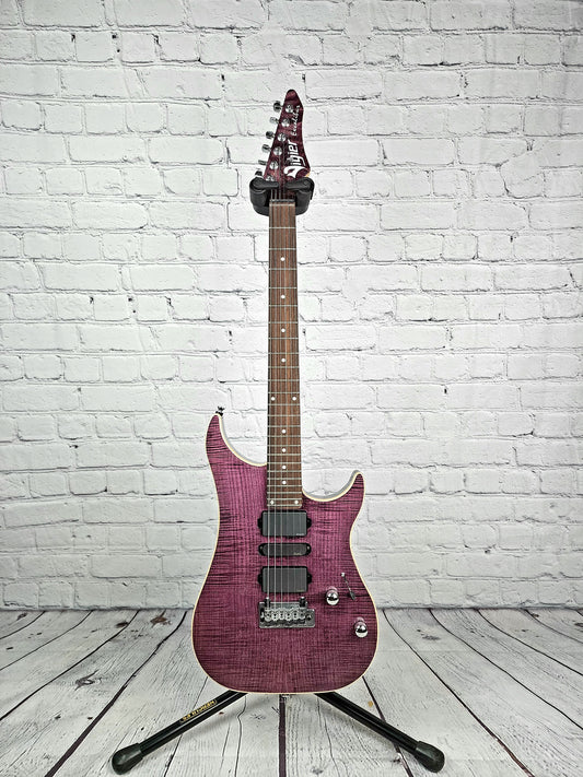 USED Vigier Excalibur Ultra Flame Maple HSH EMG Electric Guitar