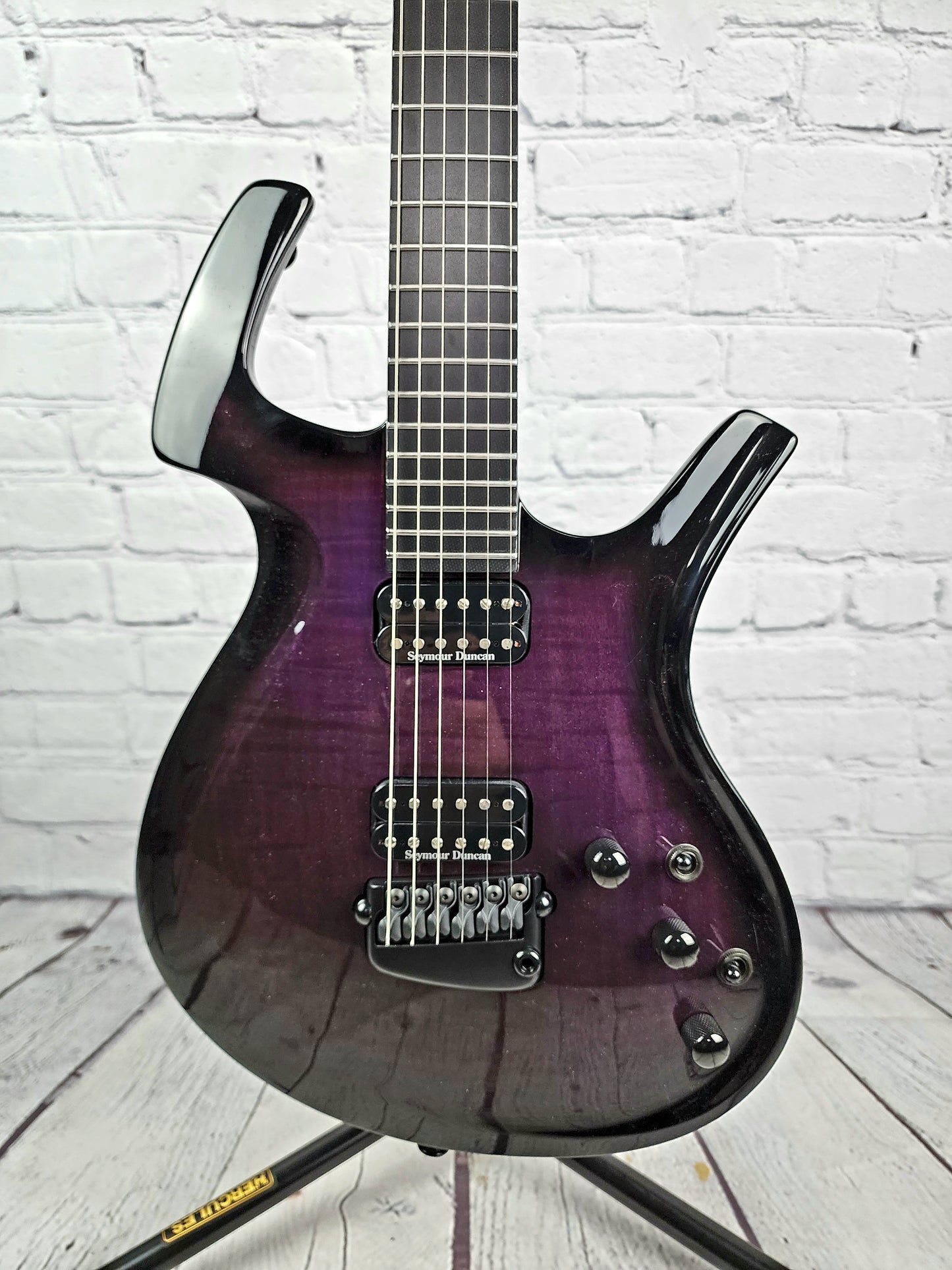 USED Parker Fly Mojo Flame Maple Purple Burst Electric Guitar