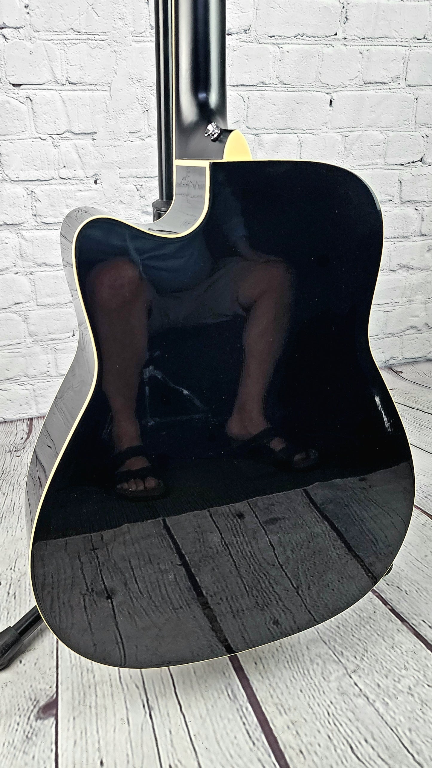 Yamaha FGC-TA BL TransAcoustic Cutaway Acoustic Guitar Black