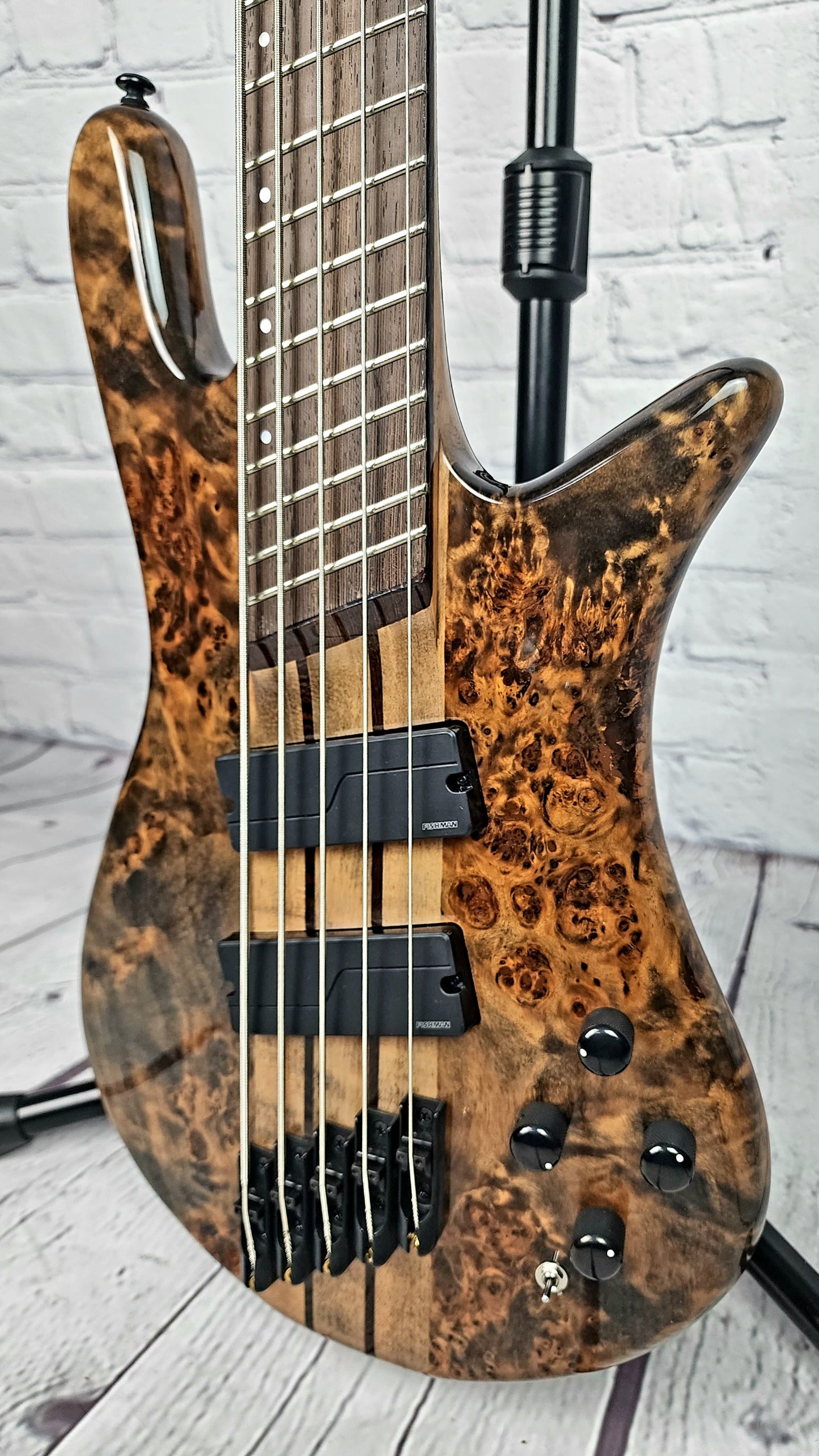 USED Spector NS Dimension 5 String Multiscale Bass Super Faded Black Gloss