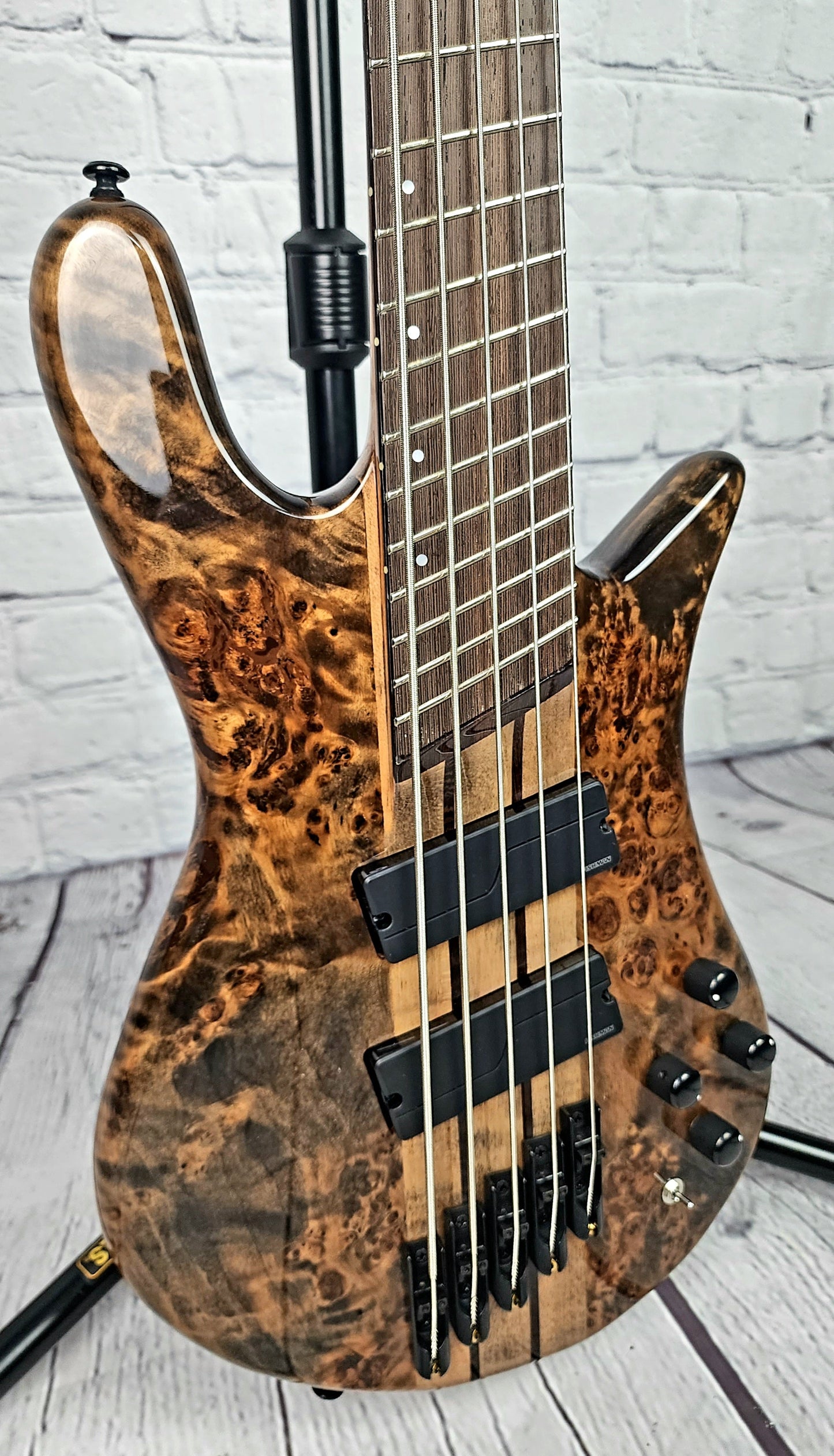 USED Spector NS Dimension 5 String Multiscale Bass Super Faded Black Gloss