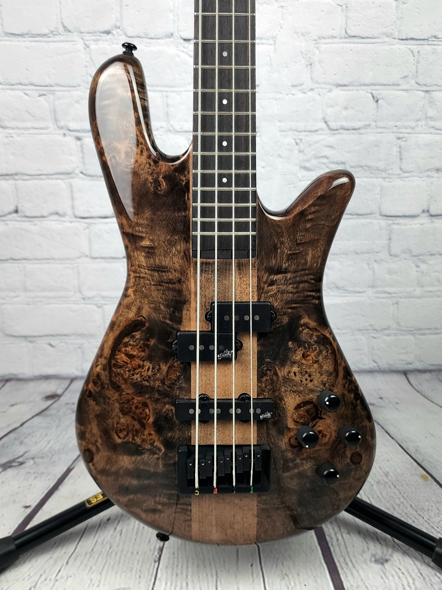 Spector NS Ethos 4 String Bass Guitar Super Faded Black Gloss