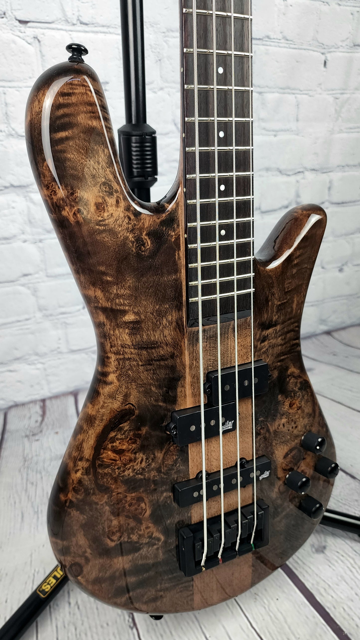 Spector NS Ethos 4 String Bass Guitar Super Faded Black Gloss