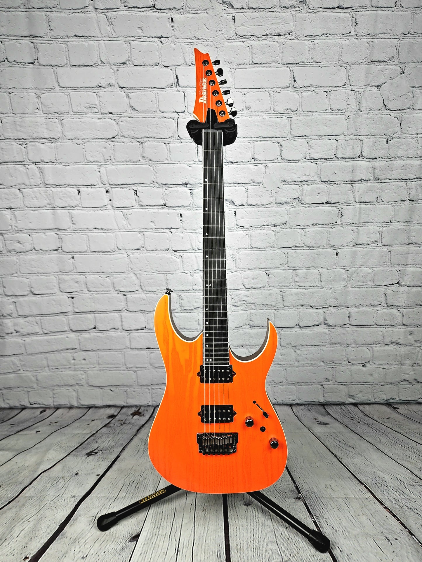 Ibanez Prestige RGR5521 TFR Hard Tail Electric Guitar Transparent Fluorescent Orange BKP
