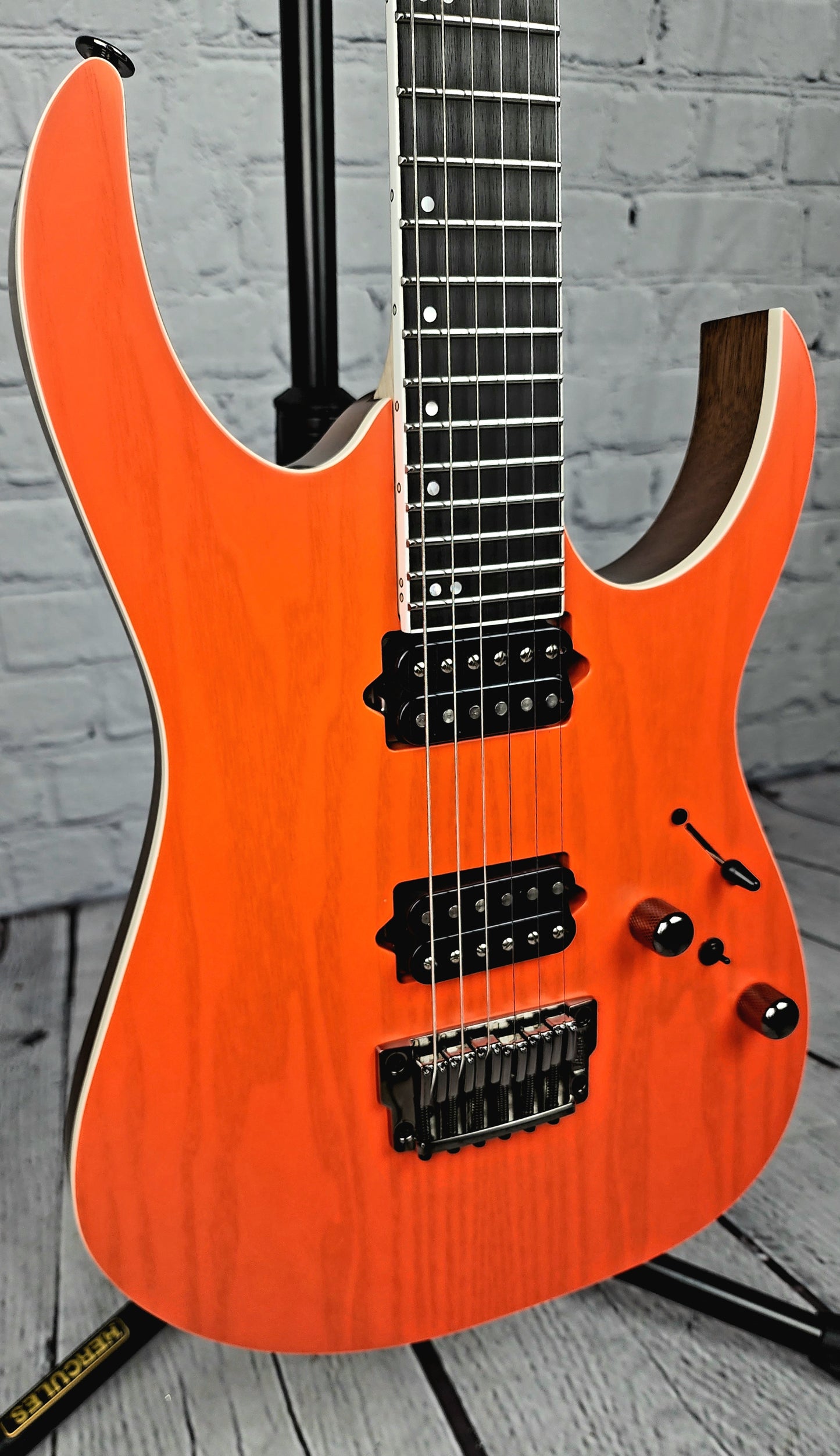 Ibanez Prestige RGR5521 TFR Hard Tail Electric Guitar Transparent Fluorescent Orange BKP