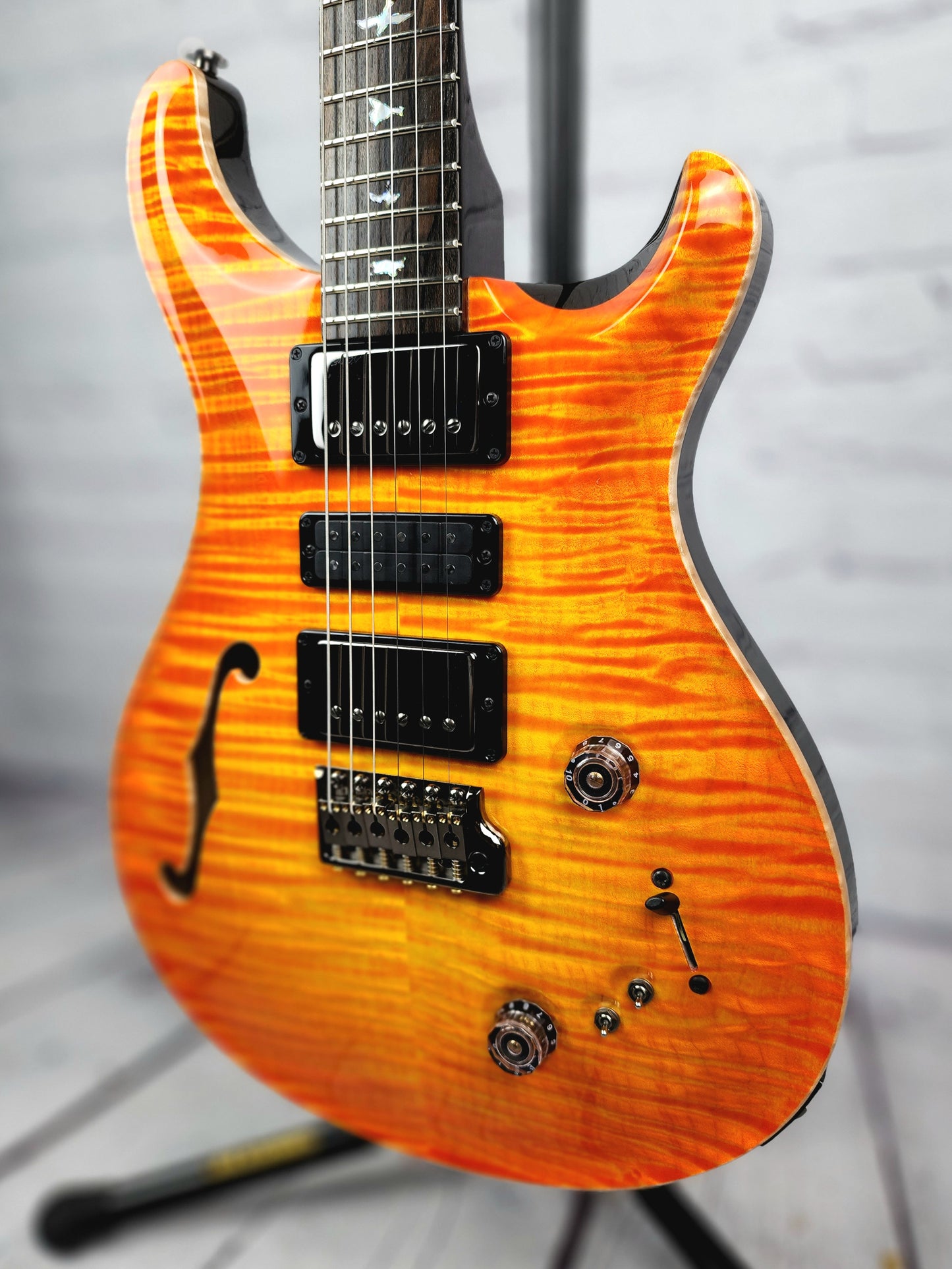 Paul Reed Smith PRS Private Stock Special 22 Semi-Hollow Electric Guitar Citrus Glow