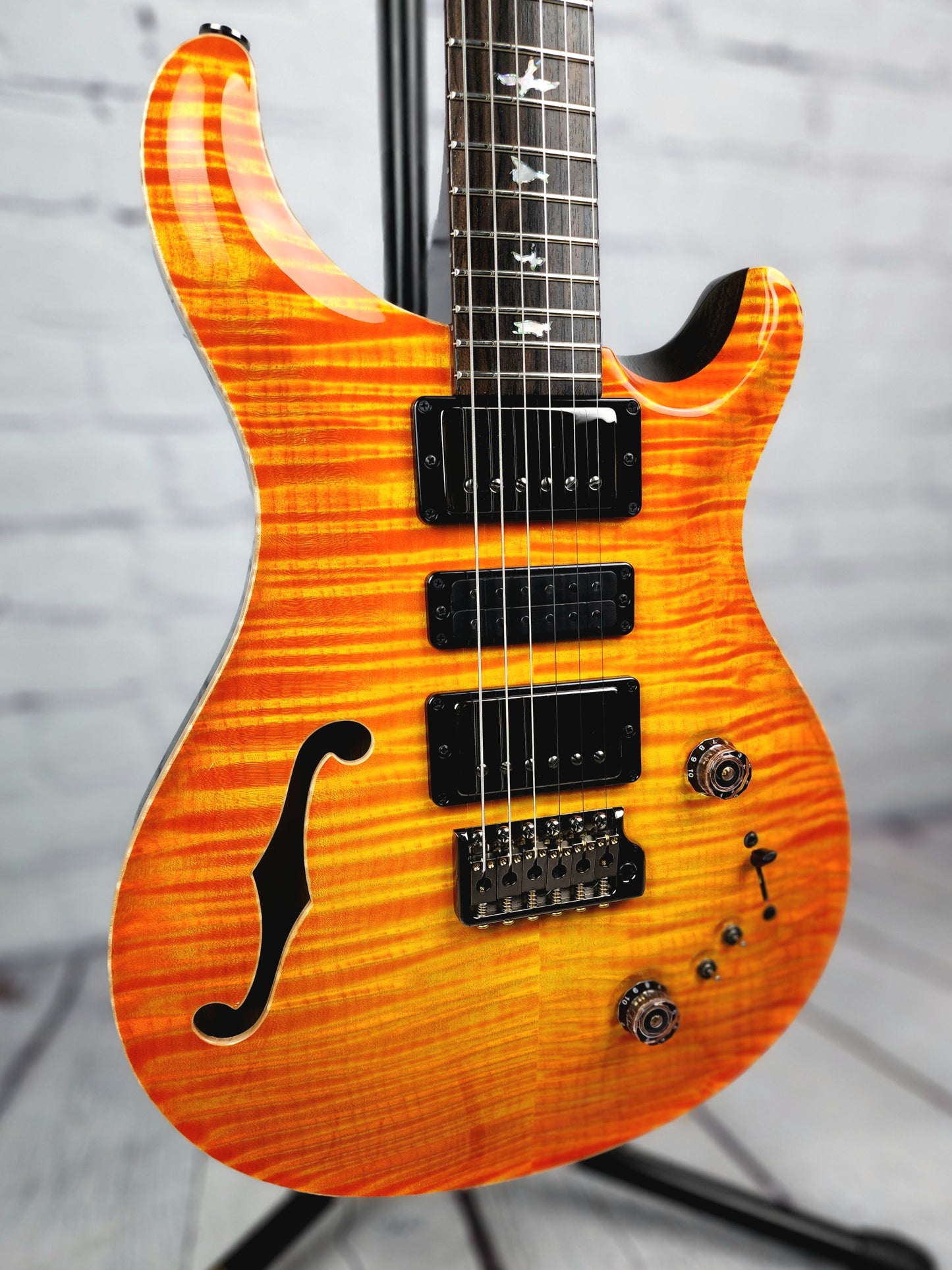 Paul Reed Smith PRS Private Stock Special 22 Semi-Hollow Electric Guitar Citrus Glow