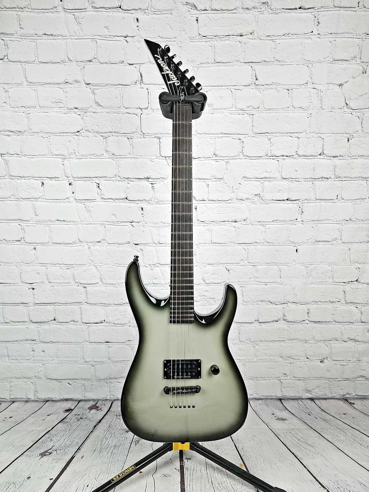 USED Jackson Pro Dinky Archtop COW 6 String Electric Guitar Silverburs ...