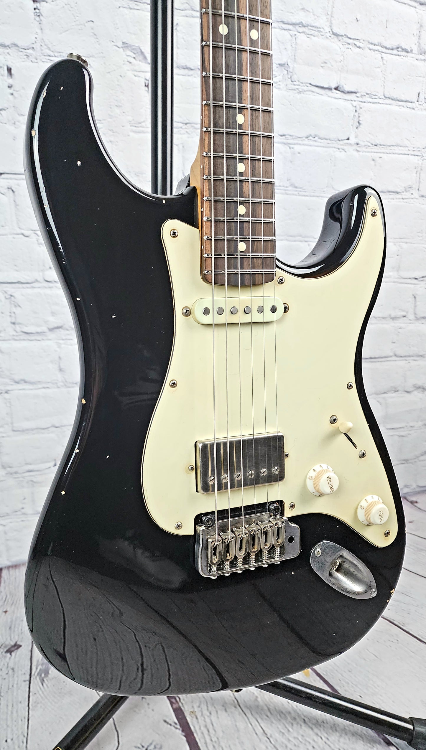LSL Instruments Saticoy Custom H/S Reverse Headstock Stainless Frets Electric Guitar Black Gloss Nitro