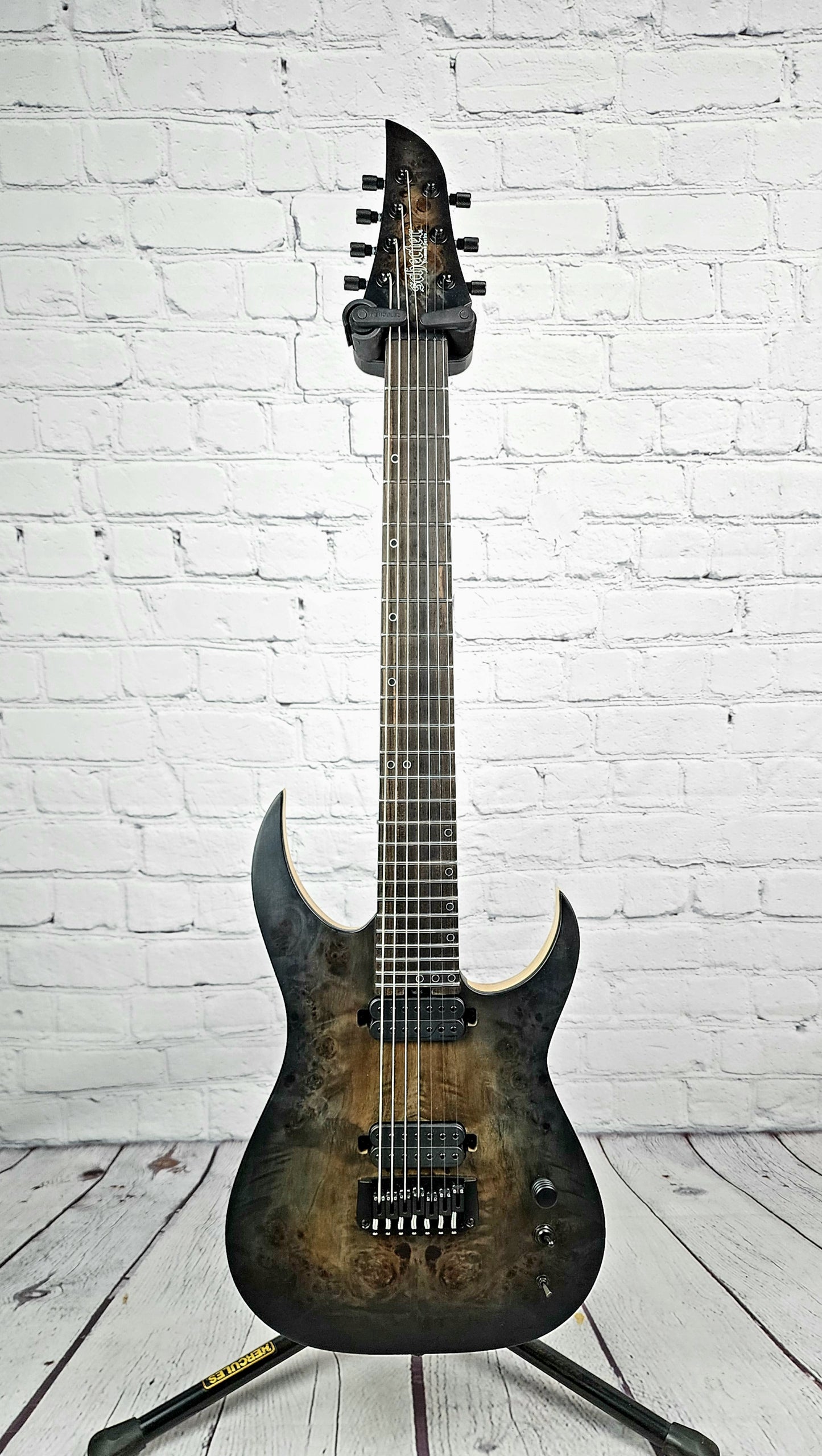 USED Schecter KM7 MkIII Artist Keith Merrow 7 String Electric Guitar Fishman Hipshot