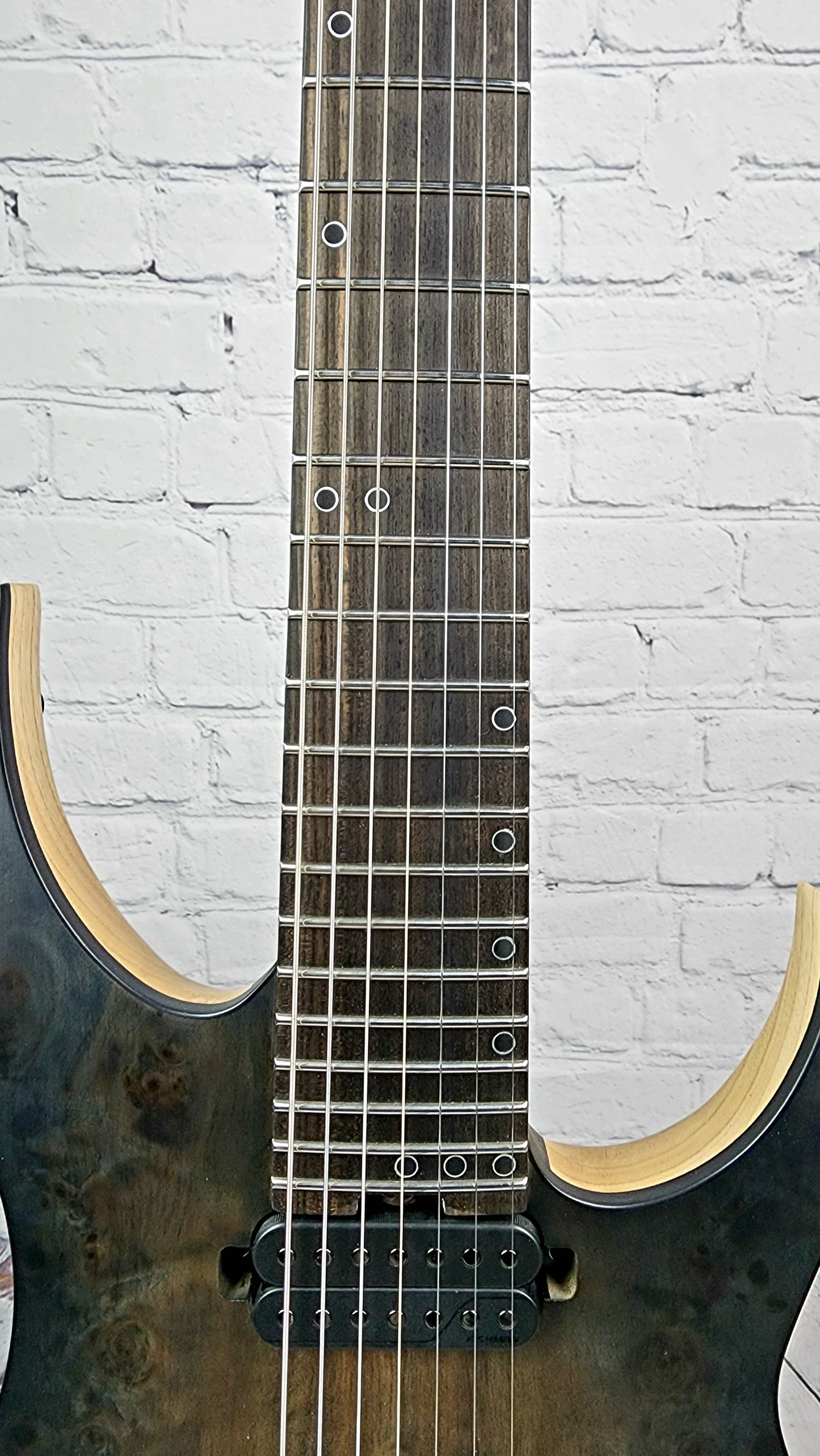 USED Schecter KM7 MkIII Artist Keith Merrow 7 String Electric Guitar Fishman Hipshot