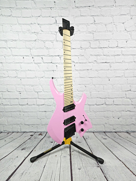 Ormsby Guitars Goliath GTR 7 String Multiscale Electric Guitar Shell Pink