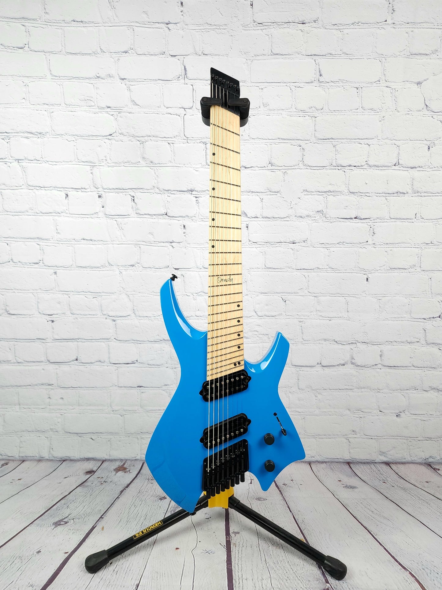 Ormsby Guitars Goliath GTR 8 String Multiscale Electric Guitar Miami Blue