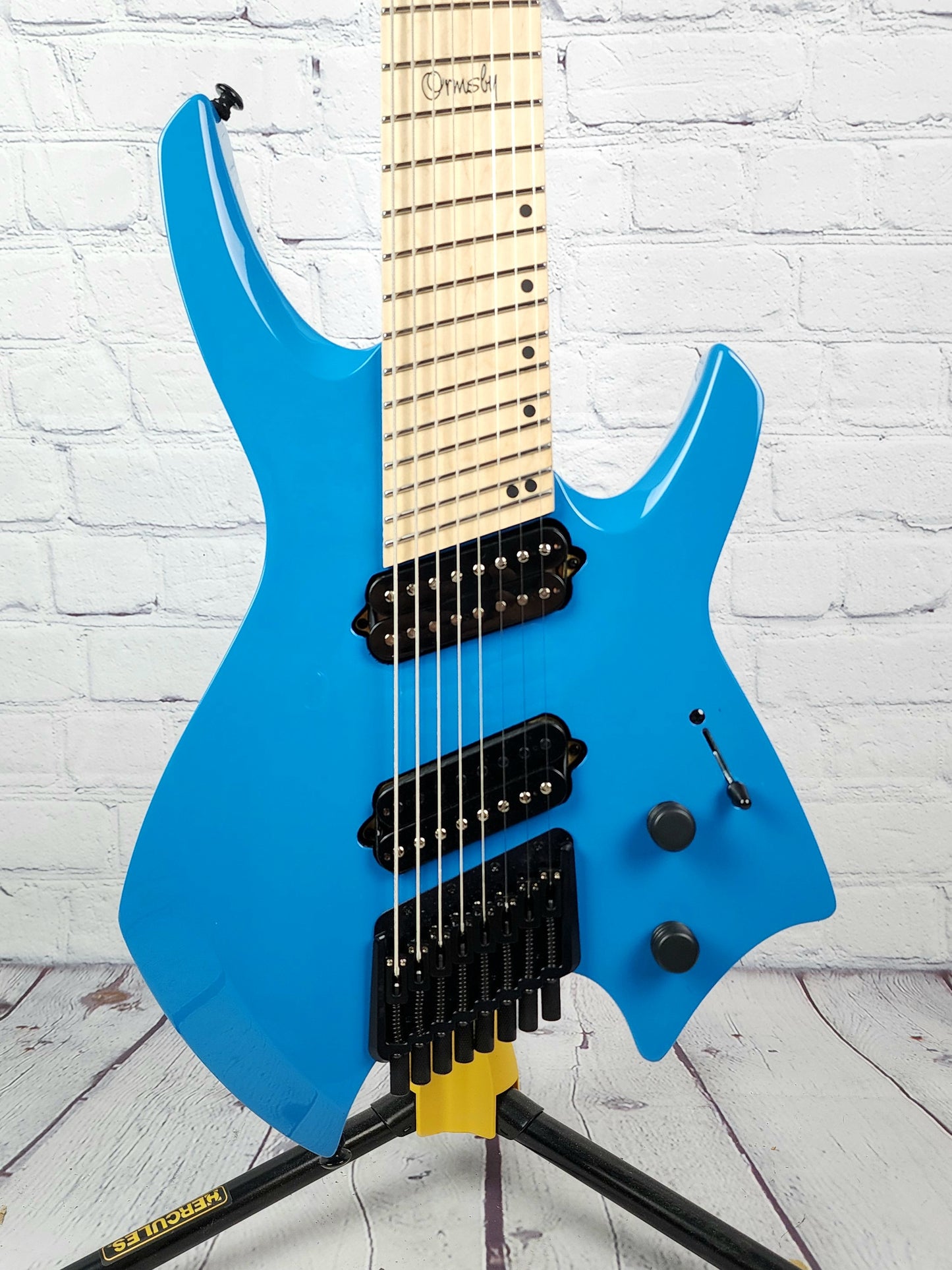 Ormsby Guitars Goliath GTR 8 String Multiscale Electric Guitar Miami Blue