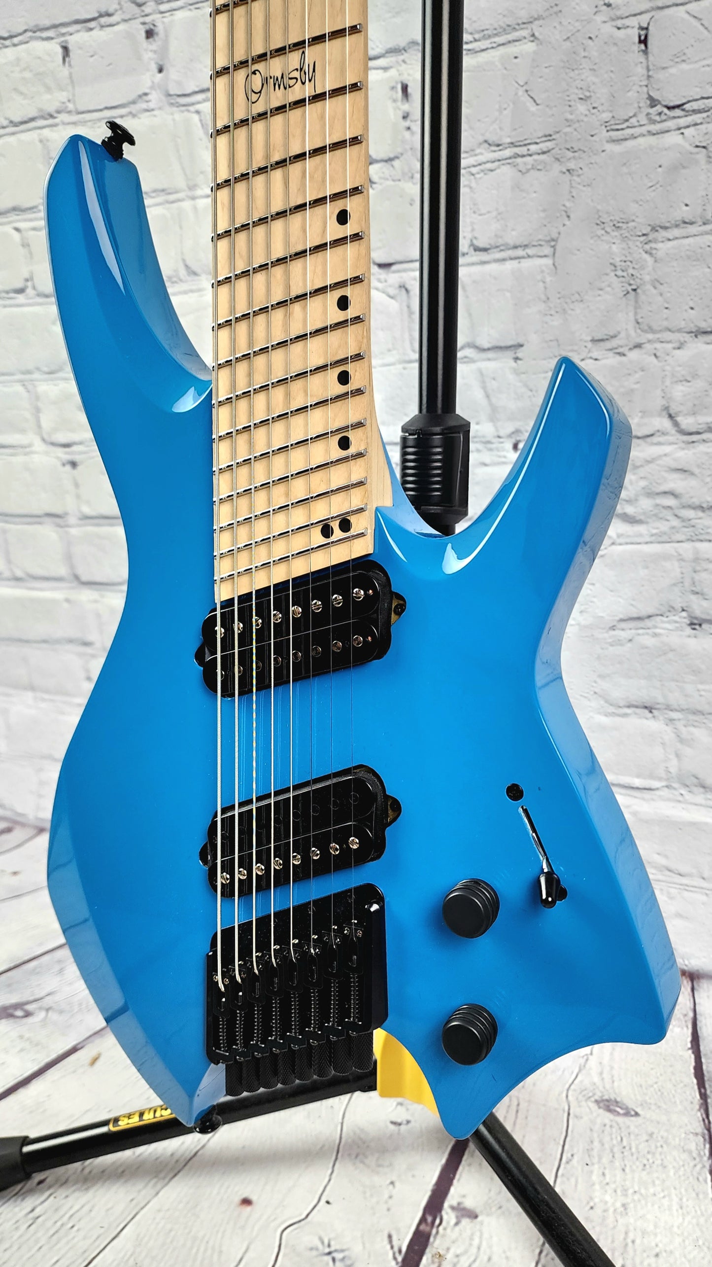 Ormsby Guitars Goliath GTR 8 String Multiscale Electric Guitar Miami Blue