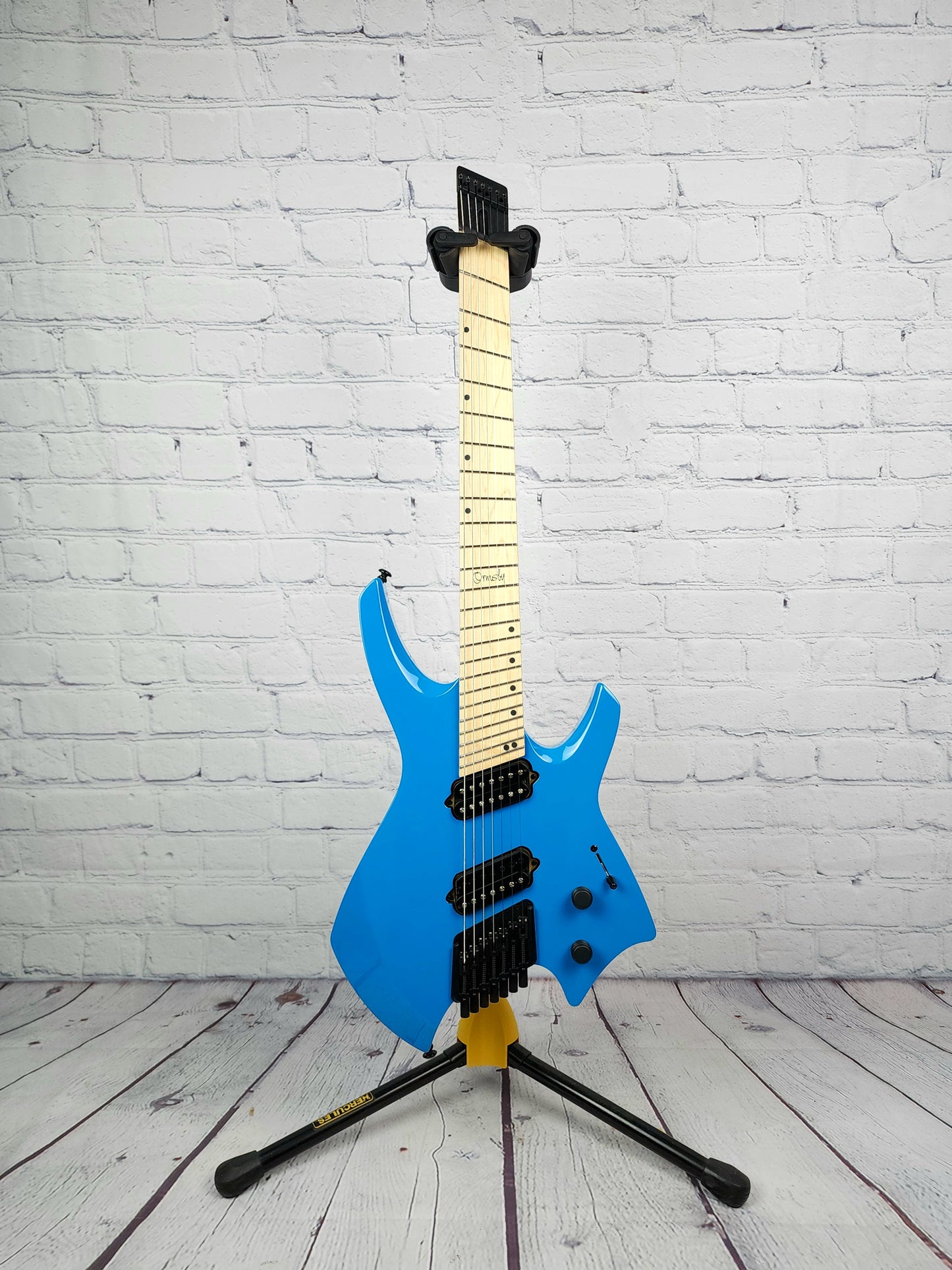 Ormsby Guitars Goliath GTR 7 String Multiscale Electric Guitar Miami Blue