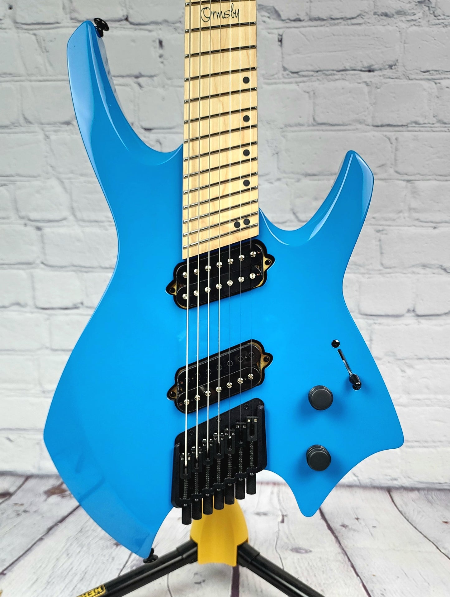 Ormsby Guitars Goliath GTR 7 String Multiscale Electric Guitar Miami Blue