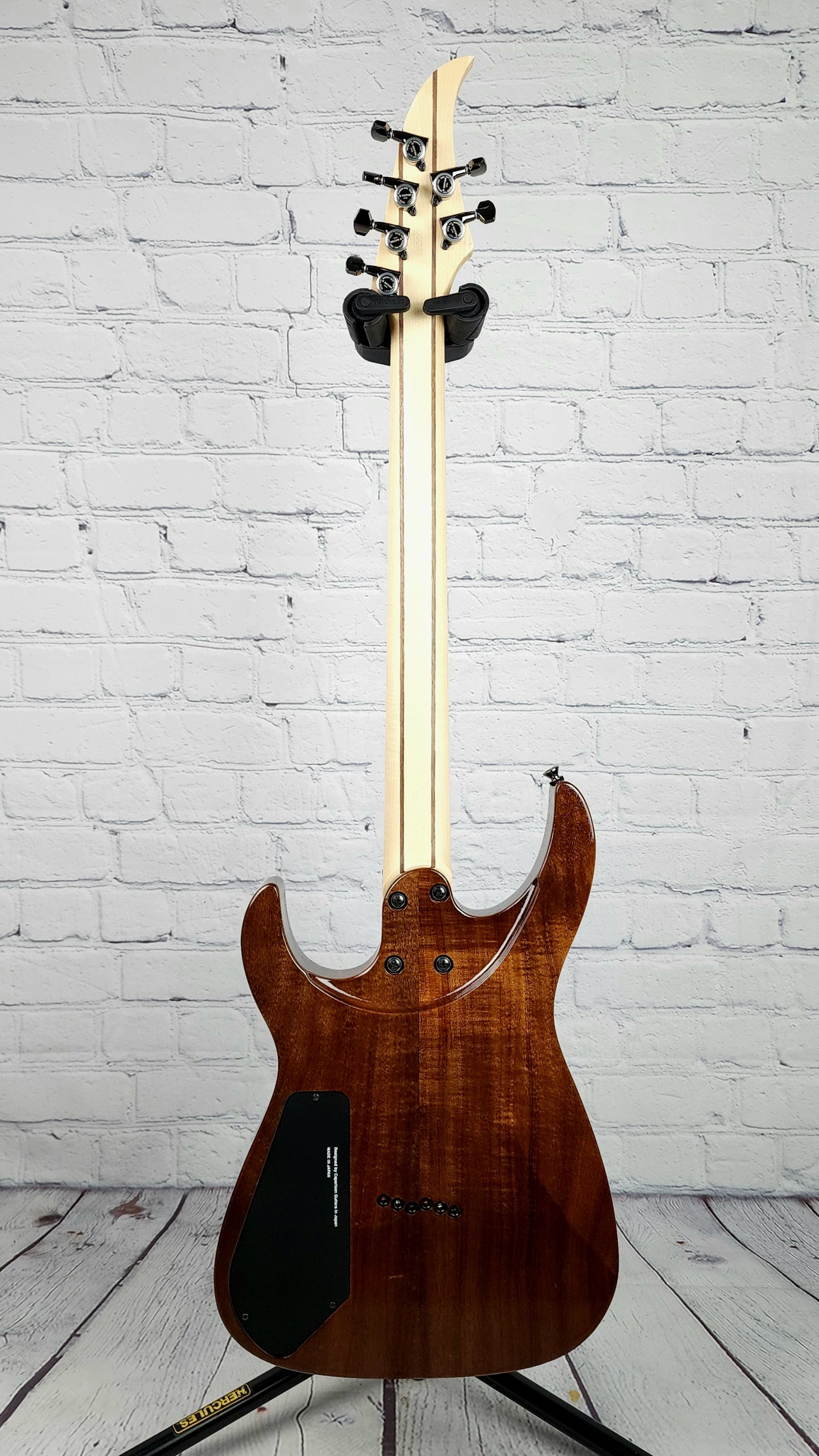 Caparison Dellinger WB-FX EF 6 String Electric Guitar Natural Stainless Frets