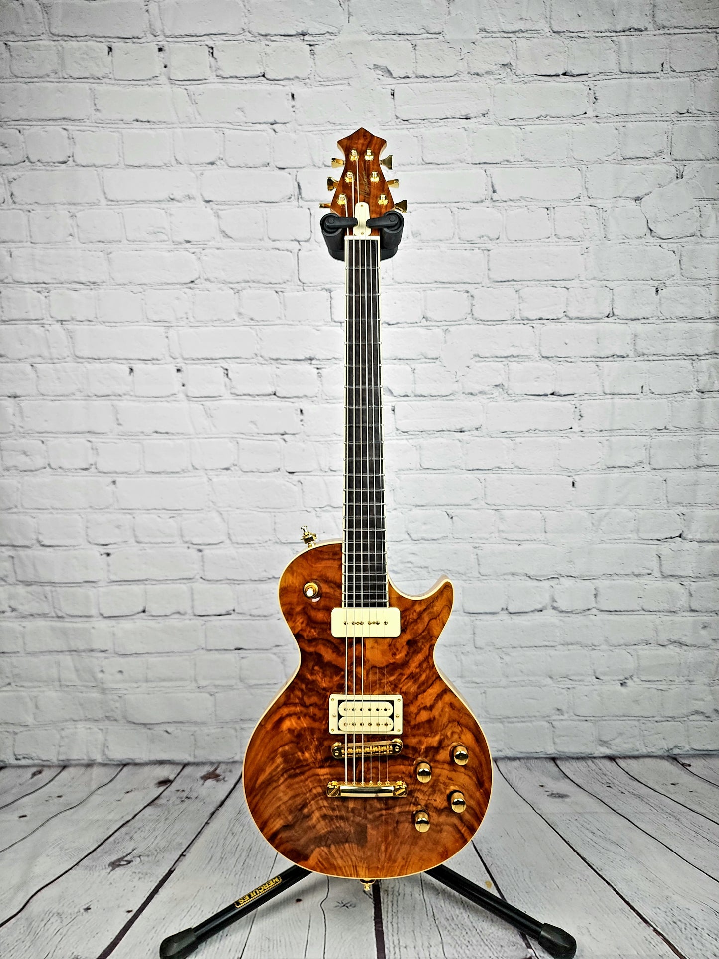 MacPherson Guitars The Preacher Single Cut Electric Guitar Natural Walnut